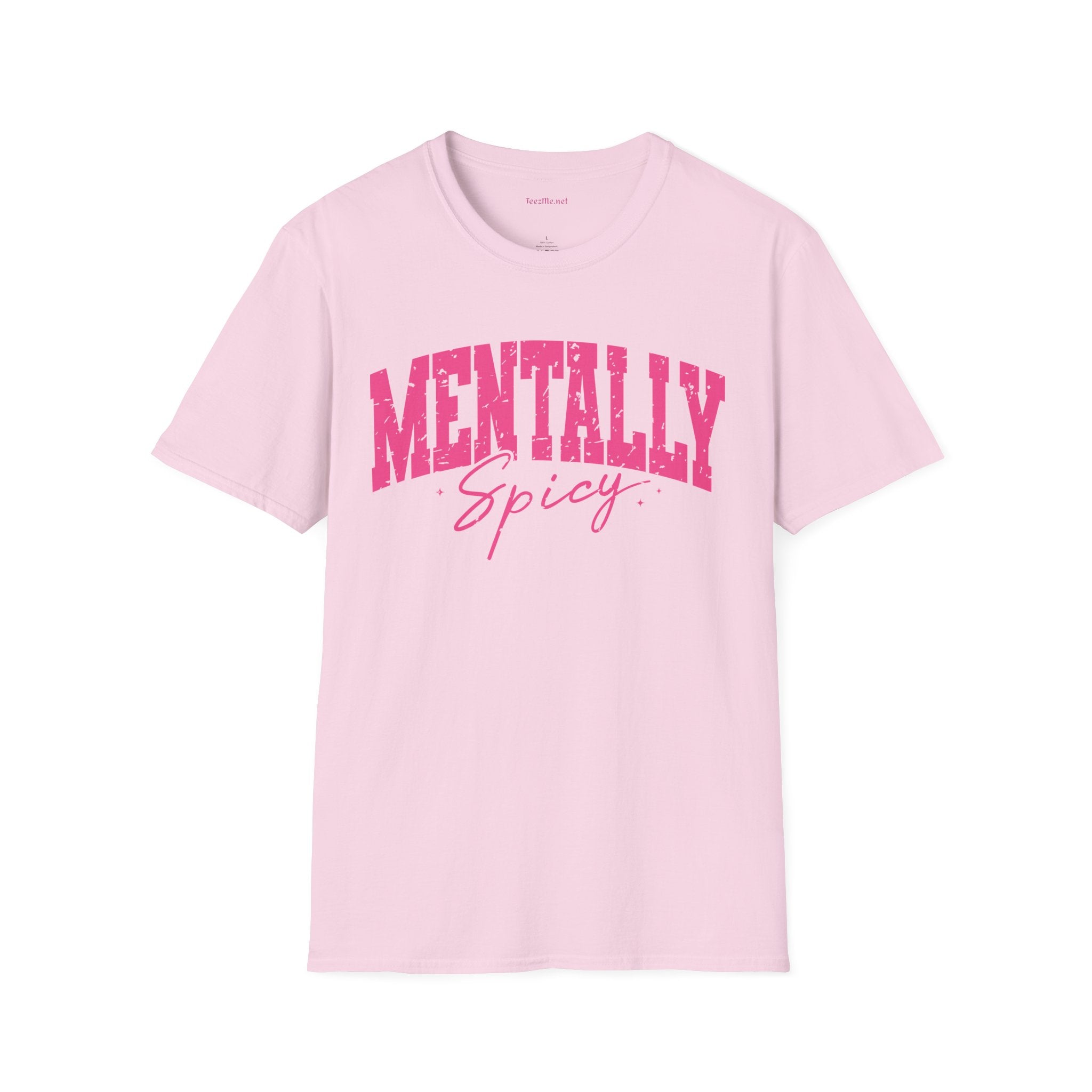 Mentally Spicy Unisex Softstyle T-Shirt 100% Cotton Graphic