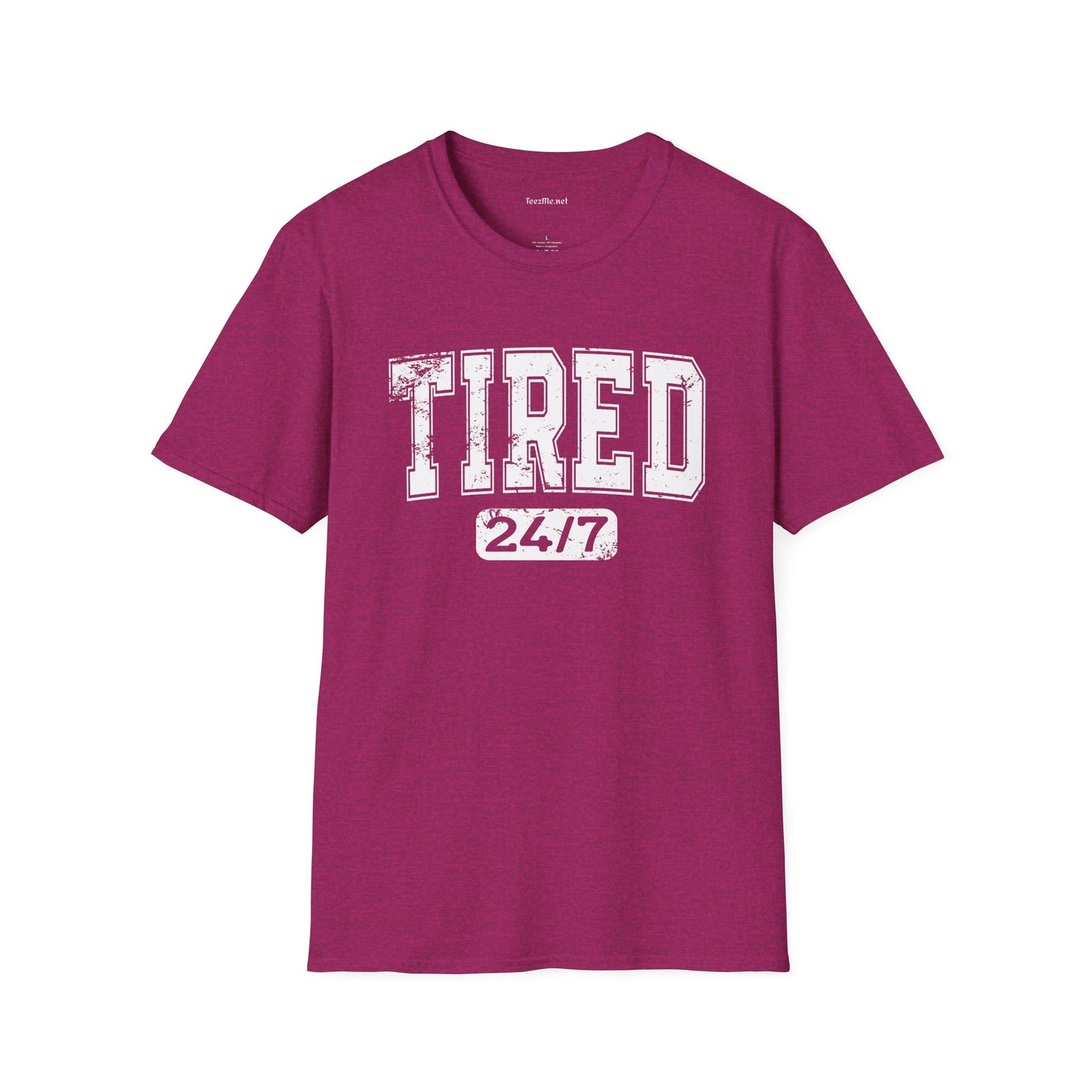 Tired 24/7 01 Unisex Softstyle T-Shirt 100% Cotton
