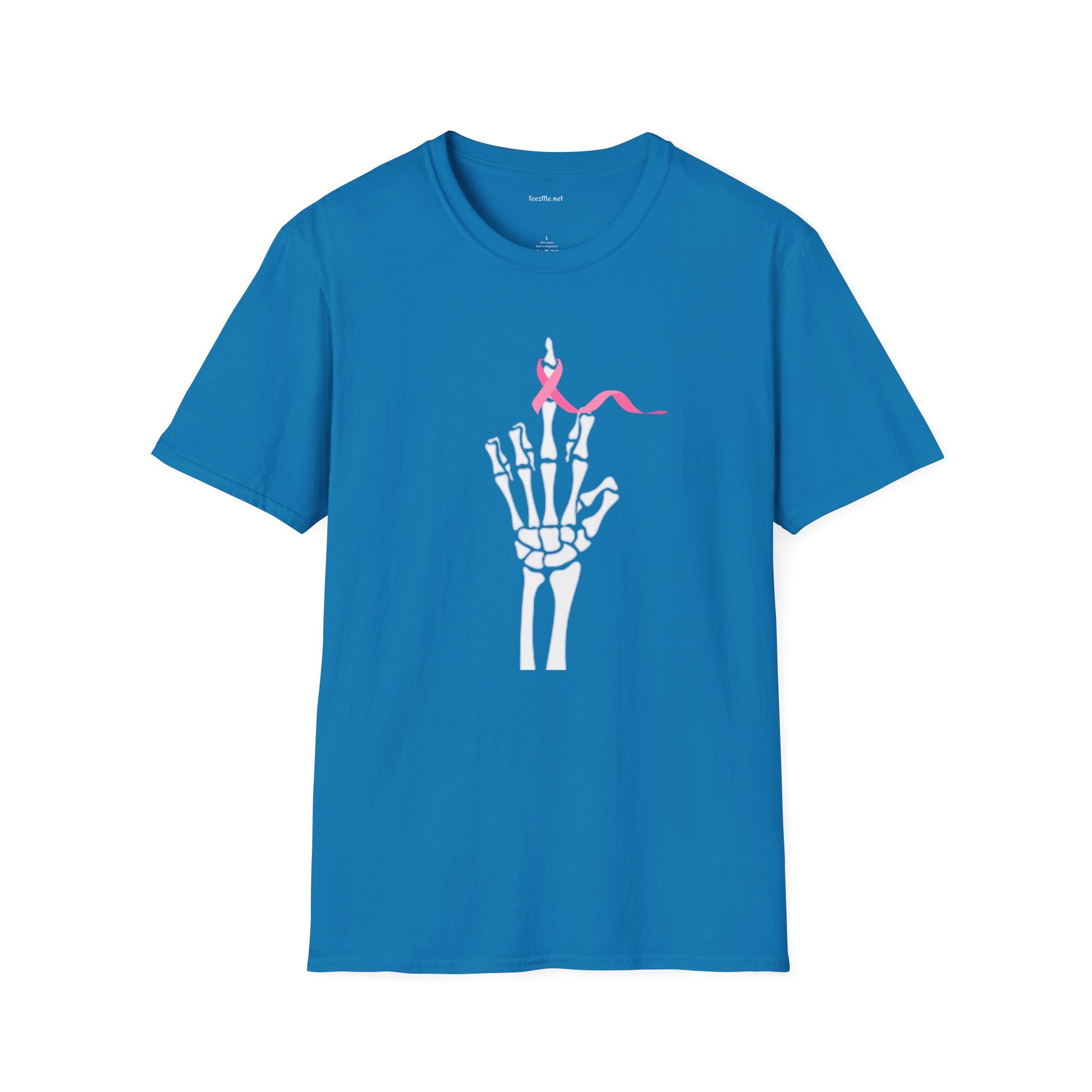 Give Cancer the bird - Unisex Softstyle T-Shirt 100% Cotton Graphic