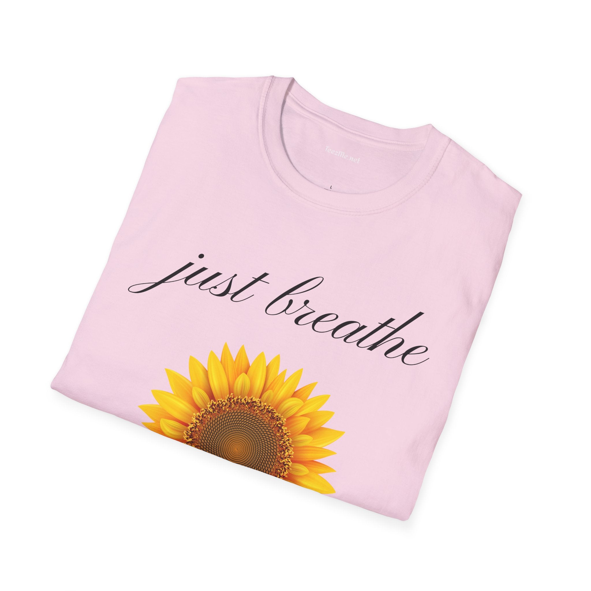 Just breathe - Unisex Softstyle T-Shirt 100% Cotton Graphic
