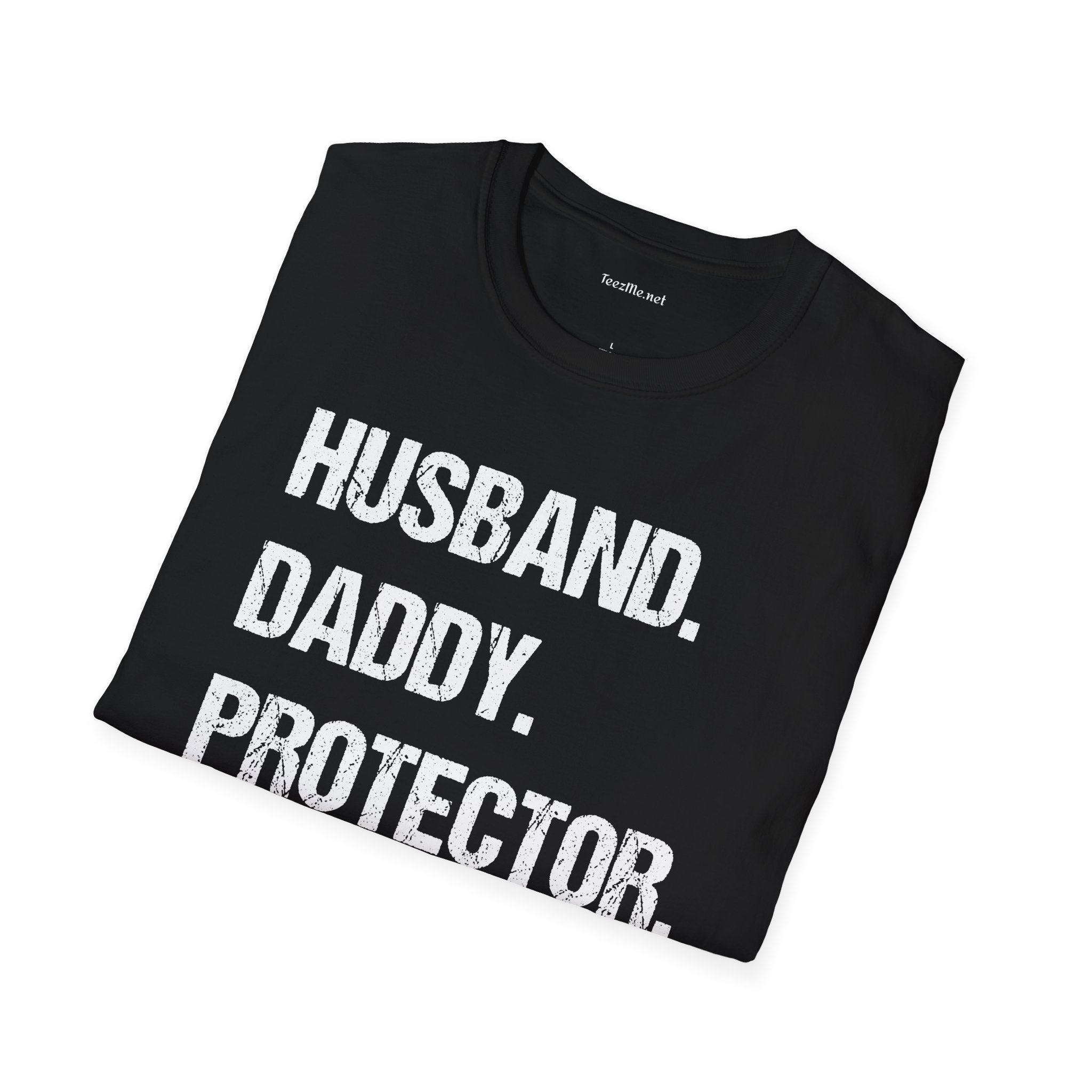 Husband Daddy Protector Hero Unisex Soft Style T-Shirt 100% Cotton Graphic