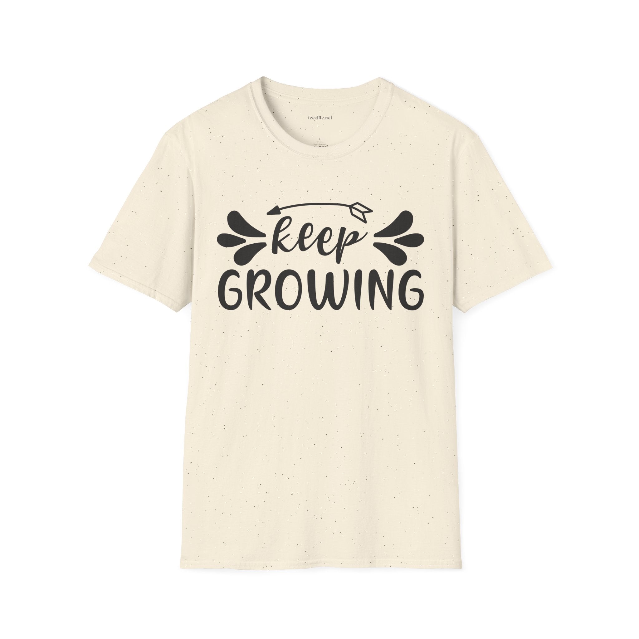 Keep Growing 03 Unisex Soft Style T-Shirt 100% Cotton Graphic