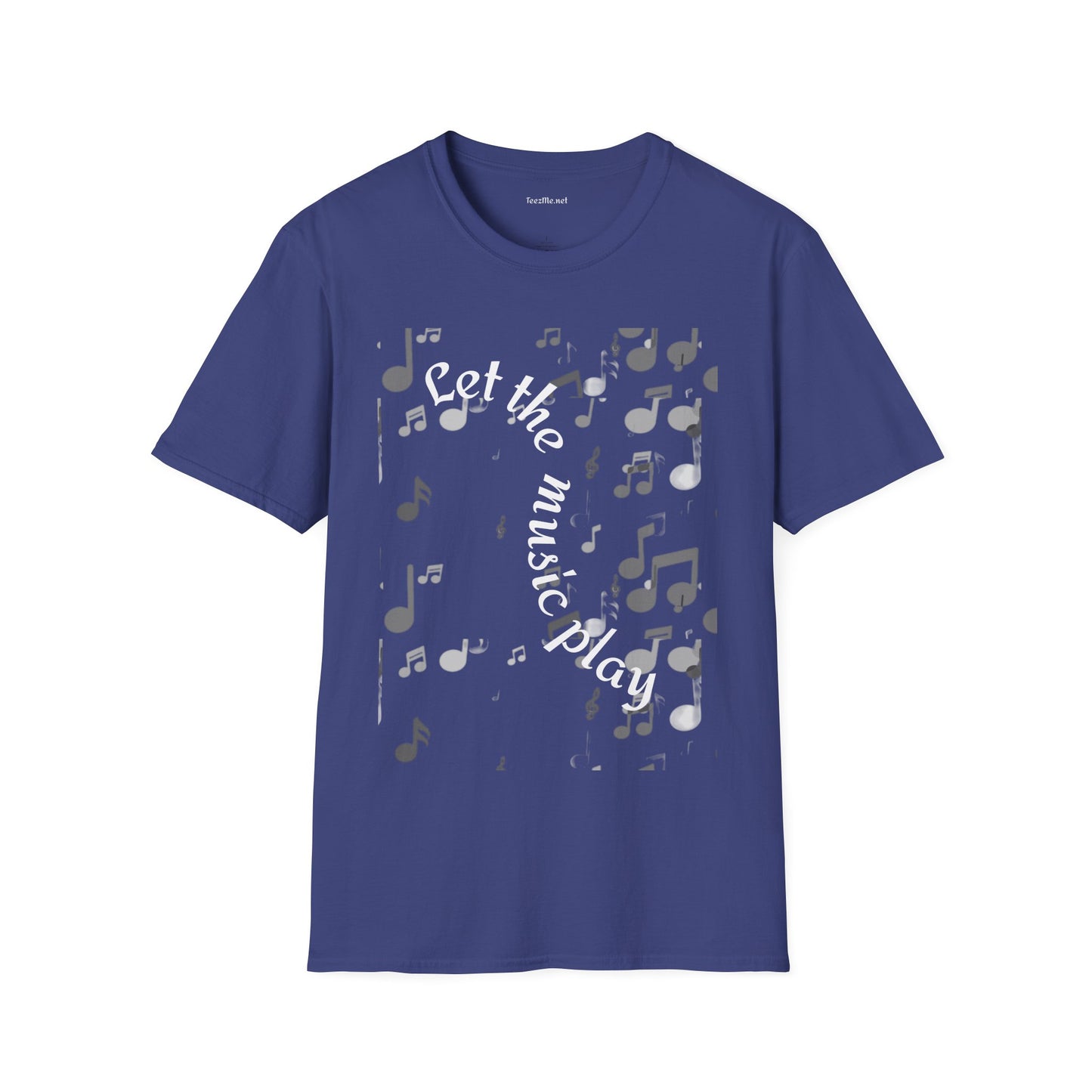 Let the music play - Unisex Sofy-Style Cotton Tee 100% Cotton