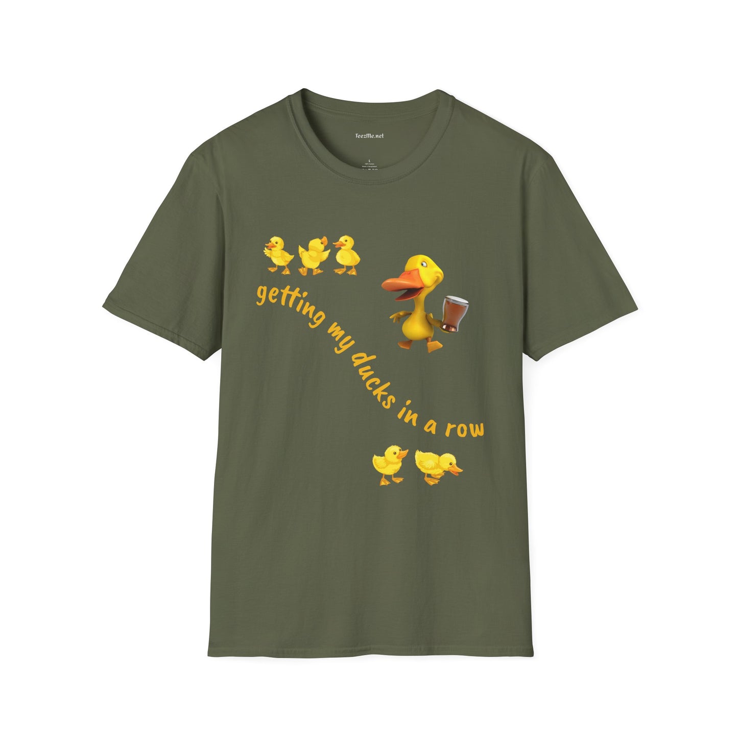 Getting my ducks in a row - Unisex Softstyle T-Shirt 100% Cotton Graphic