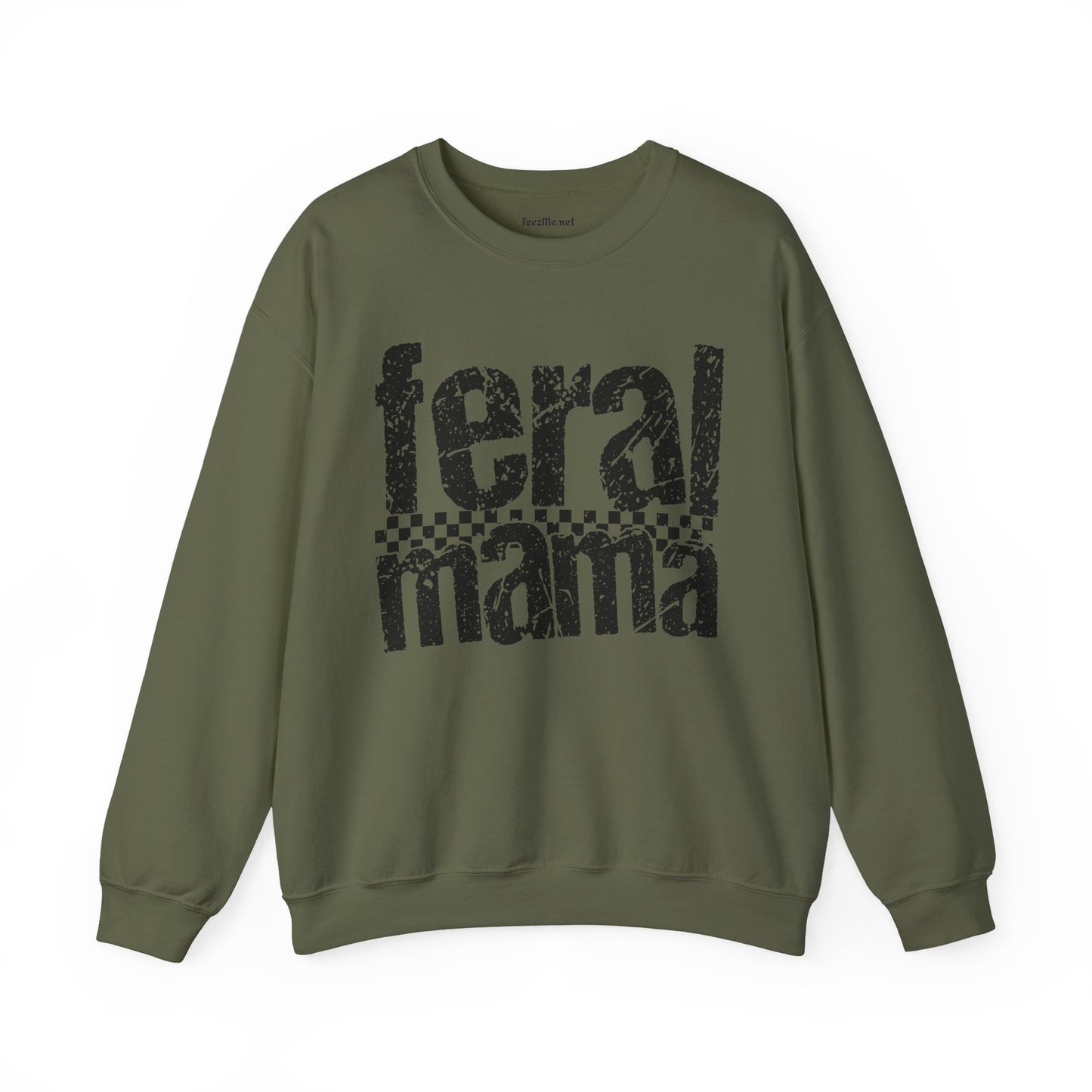 Feral Mama Unisex Heavy Blend™ Crewneck Sweatshirt Graphic