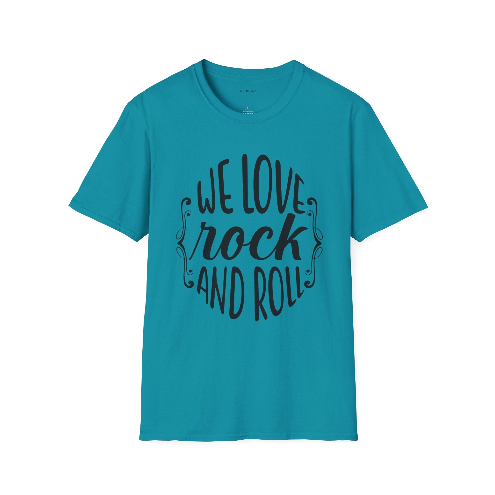 We Love Rock and Roll  - Unisex Softstyle T-Shirt 100% Cotton Graphic