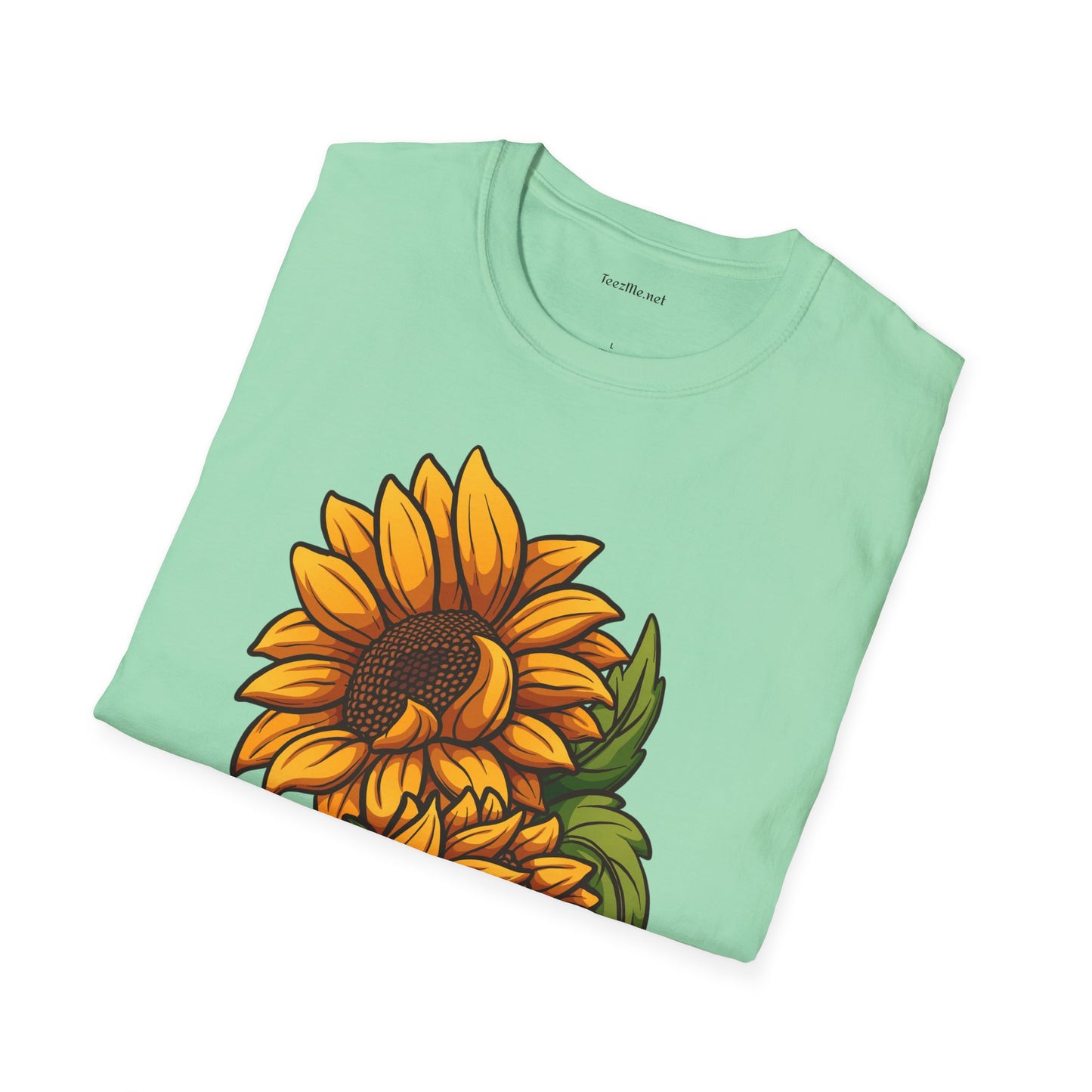 Sunflower (image) - Unisex Softstyle T-Shirt 100% Cotton Graphic