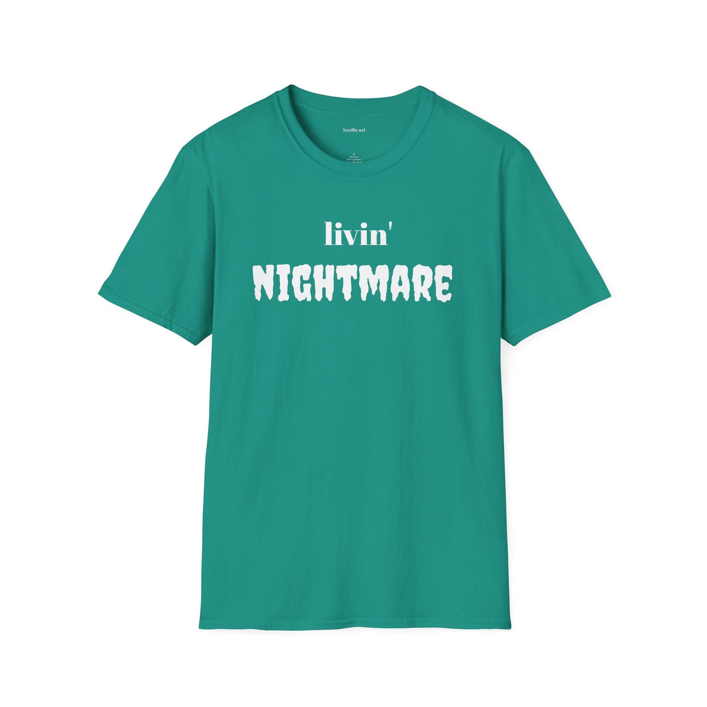 livin' NIGHTMARE - Unisex Softstyle T-Shirt 100% Cotton Graphic