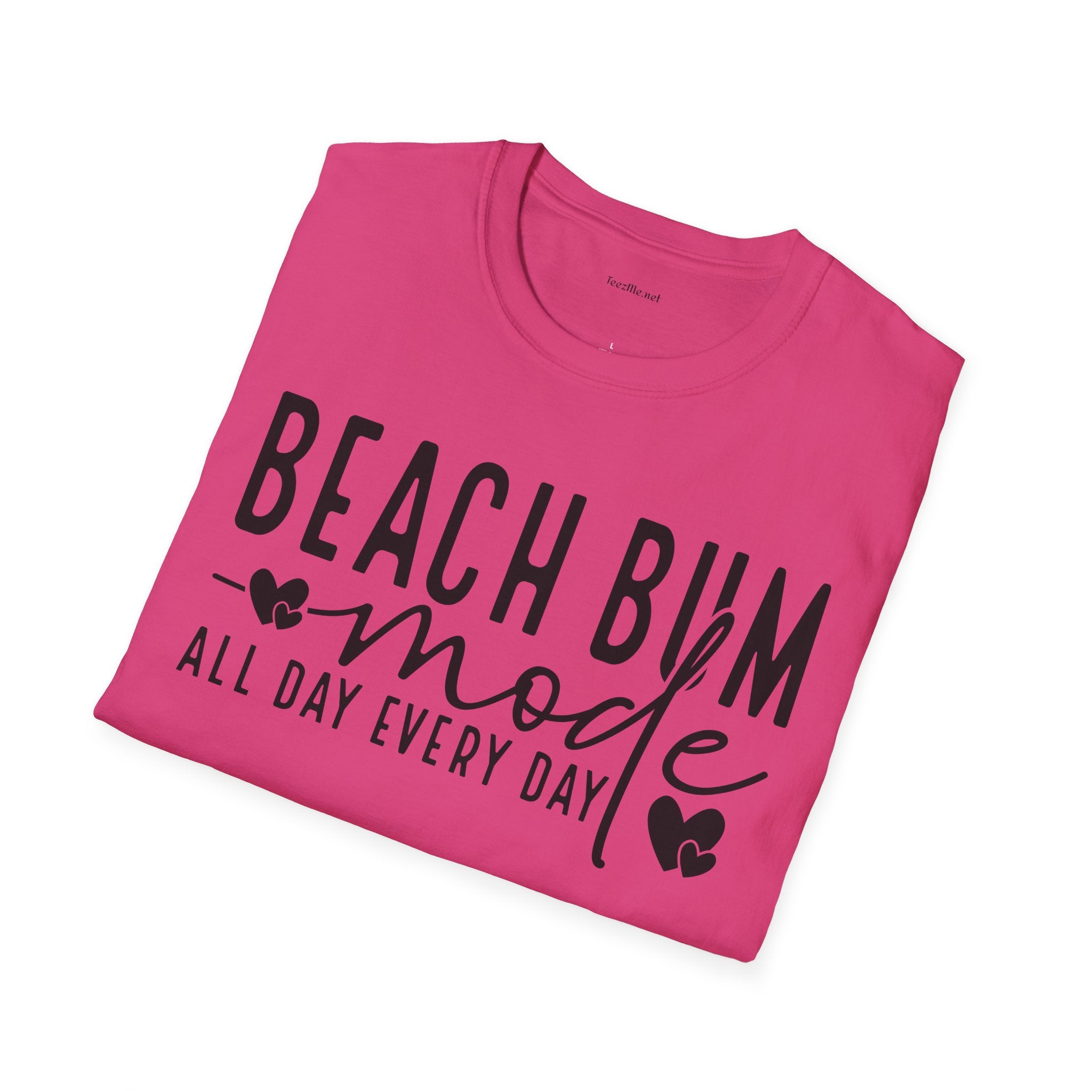 Beach Bum - Unisex Softstyle T-Shirt 100% Cotton Graphic