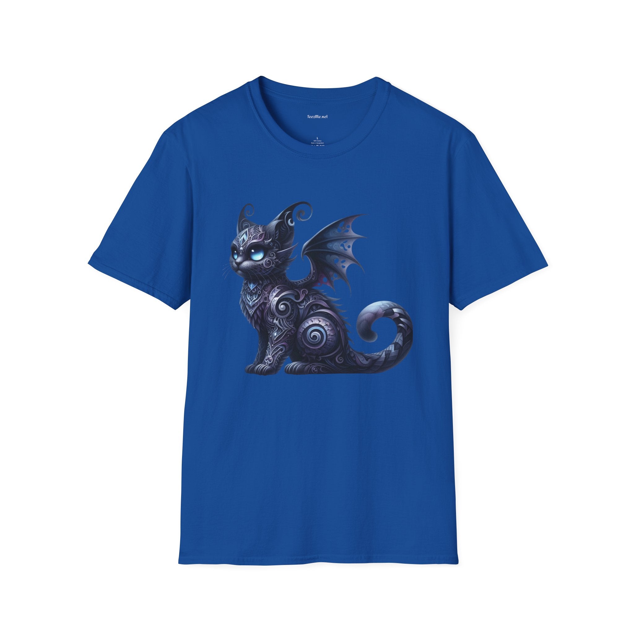 Black Fairy Cat -Shirt 100% Cotton Graphic
