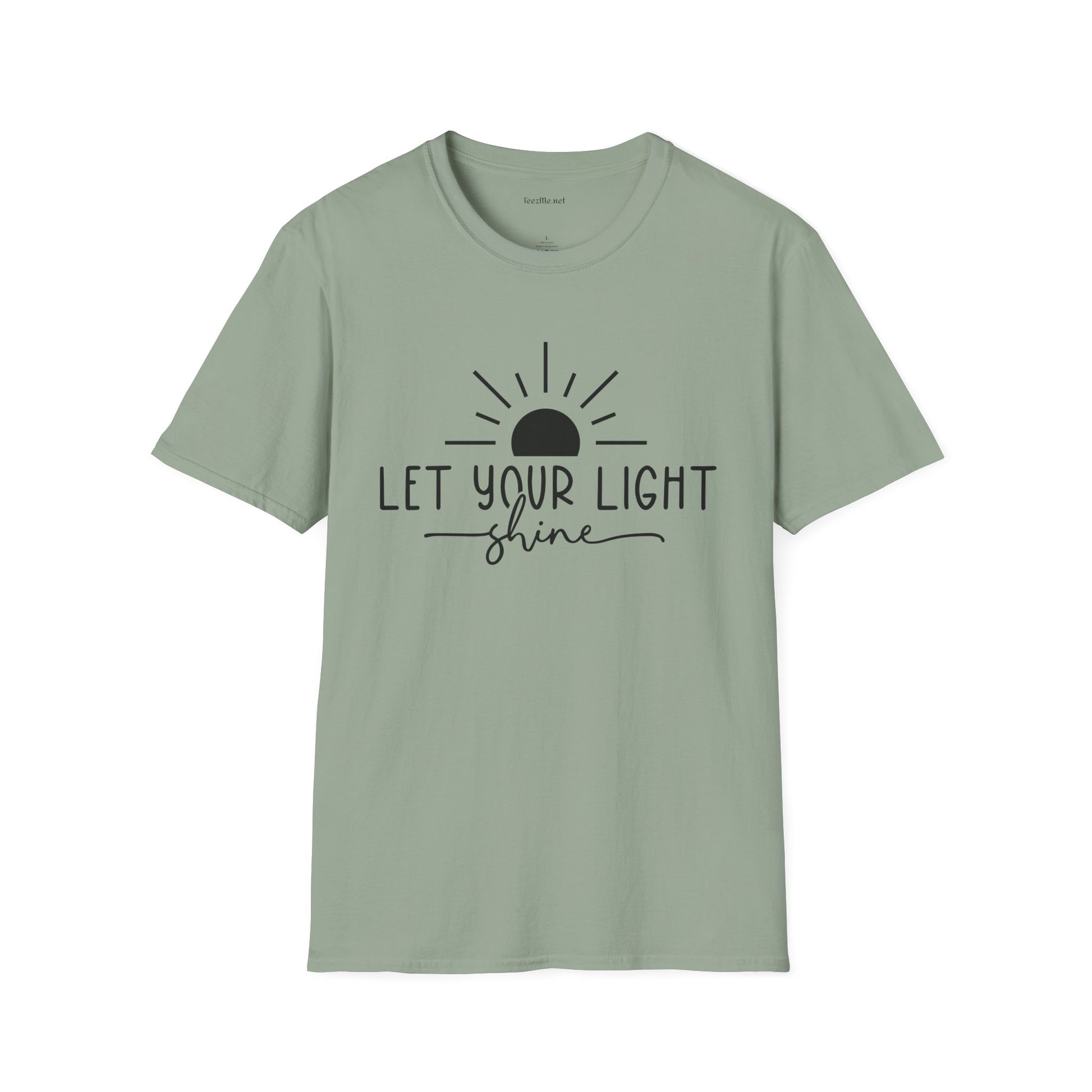 Let Your Light Shine Unisex SoftStyle T-Shirt 100% Cotton Graphic