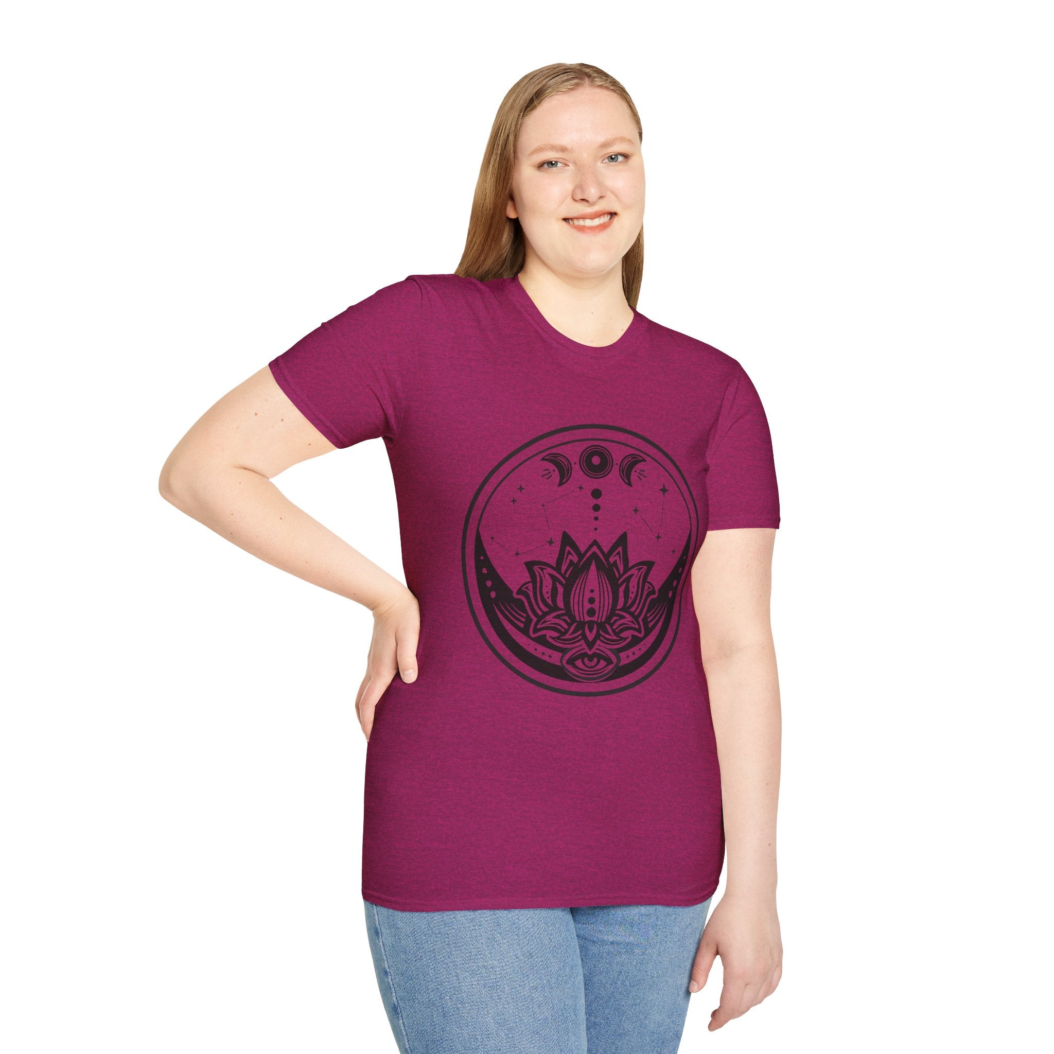 Moon Phase - Unisex Softstyle T-Shirt 100% Cotton Graphic