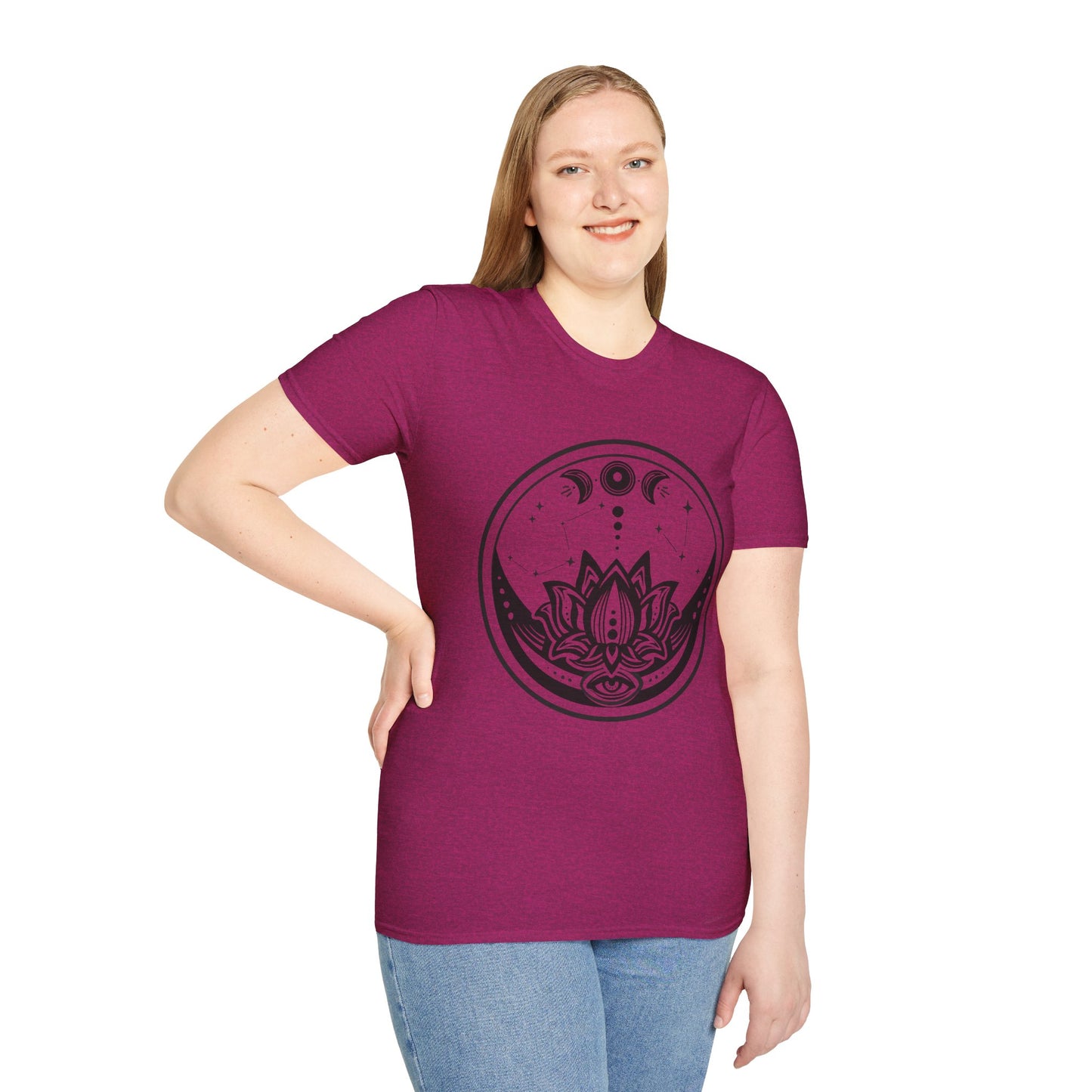 Moon Phase - Unisex Softstyle T-Shirt 100% Cotton Graphic