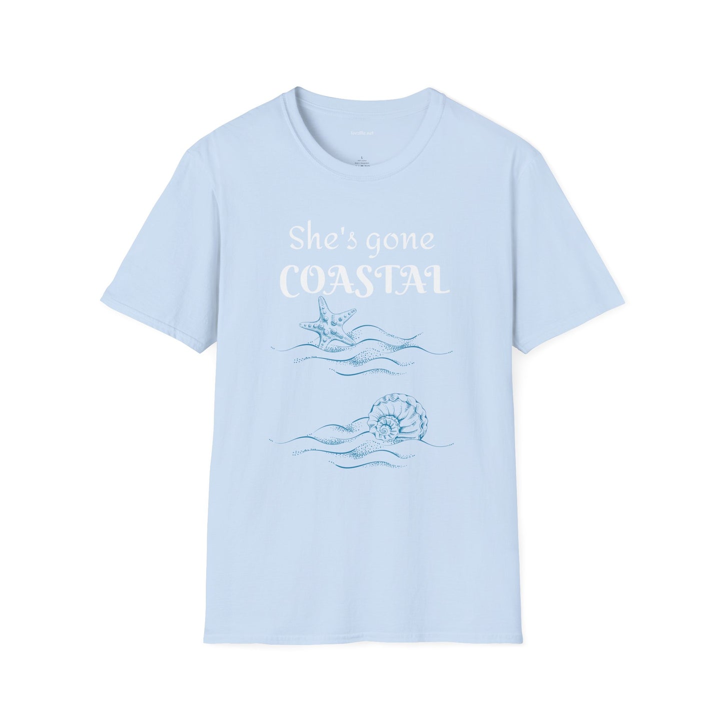 She's gone COASTAL - Unisex Softstyle T-Shirt 100% Cotton Graphic