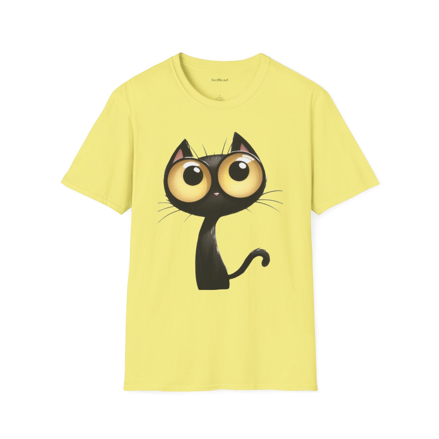 Crazy Cat 2 Unisex SoftStyle T-Shirt 100% Cotton Graphic