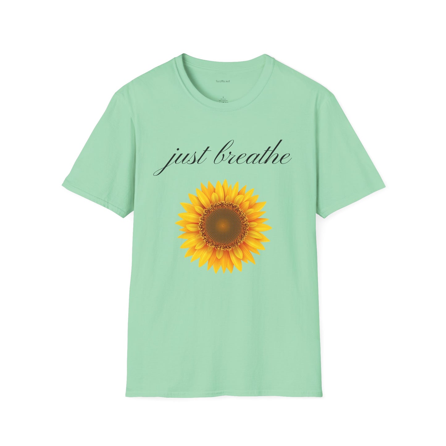 Just breathe - Unisex Softstyle T-Shirt 100% Cotton Graphic