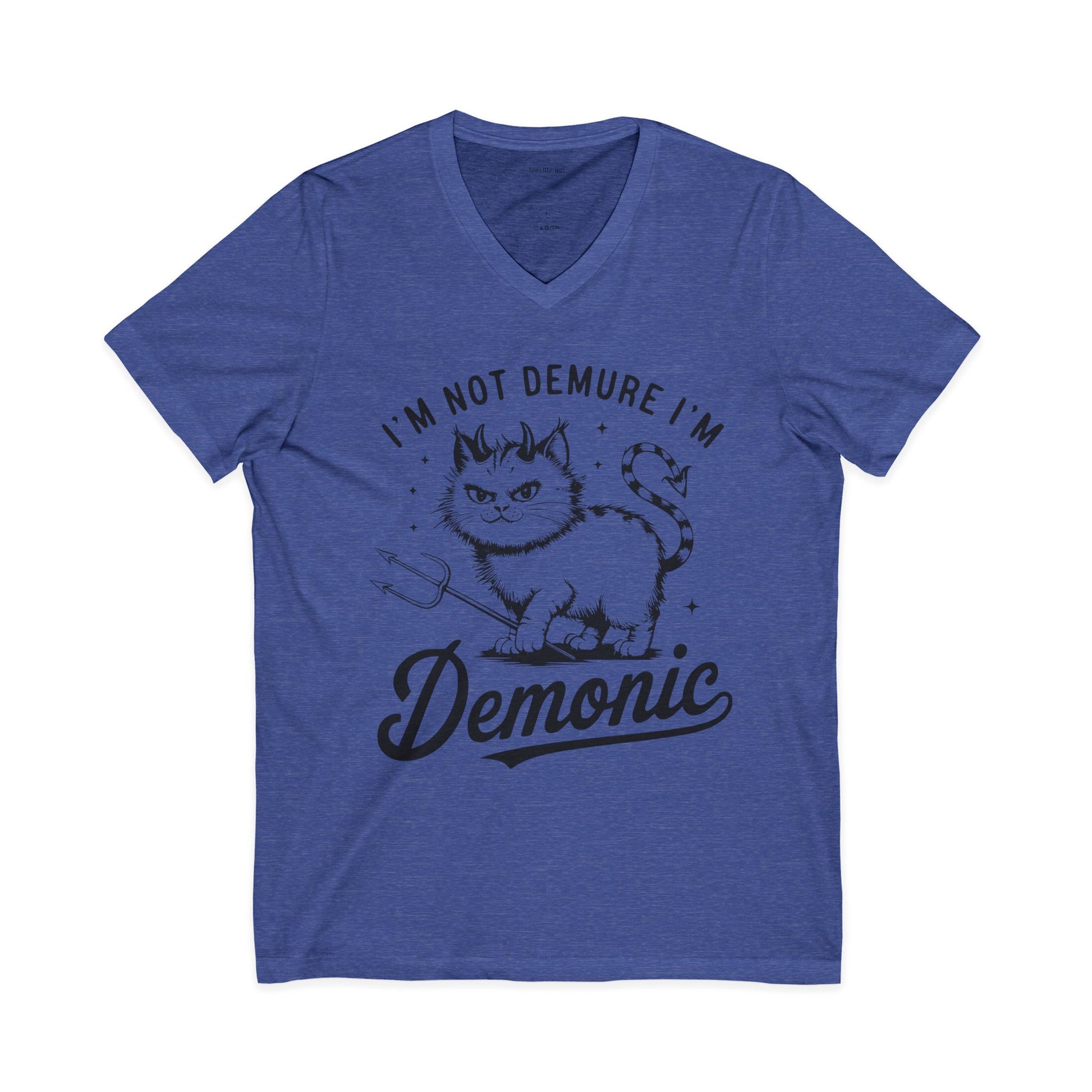 I'm Not Demure Unisex Jersey Short Sleeve V-Neck Tee