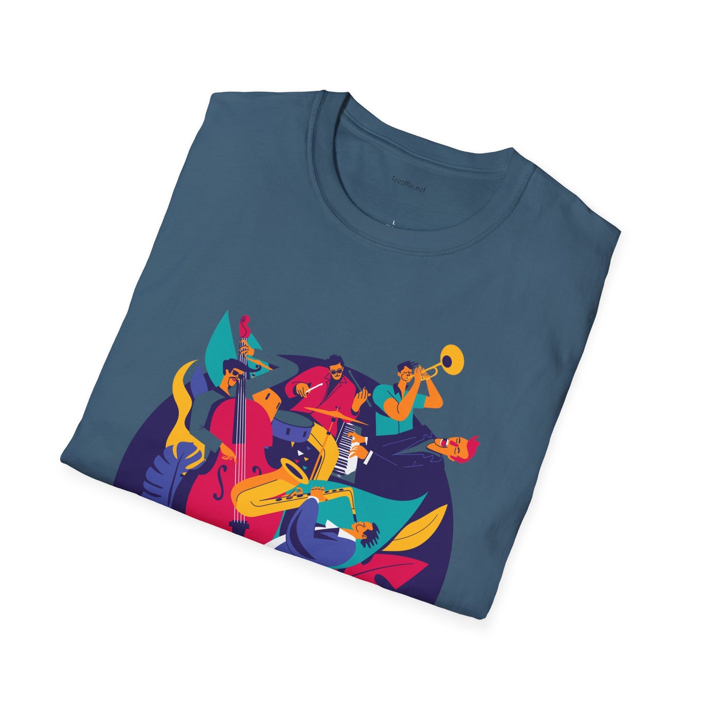 Jazz Music Unisex Softstyle T-Shirt 100% Cotton Graphic