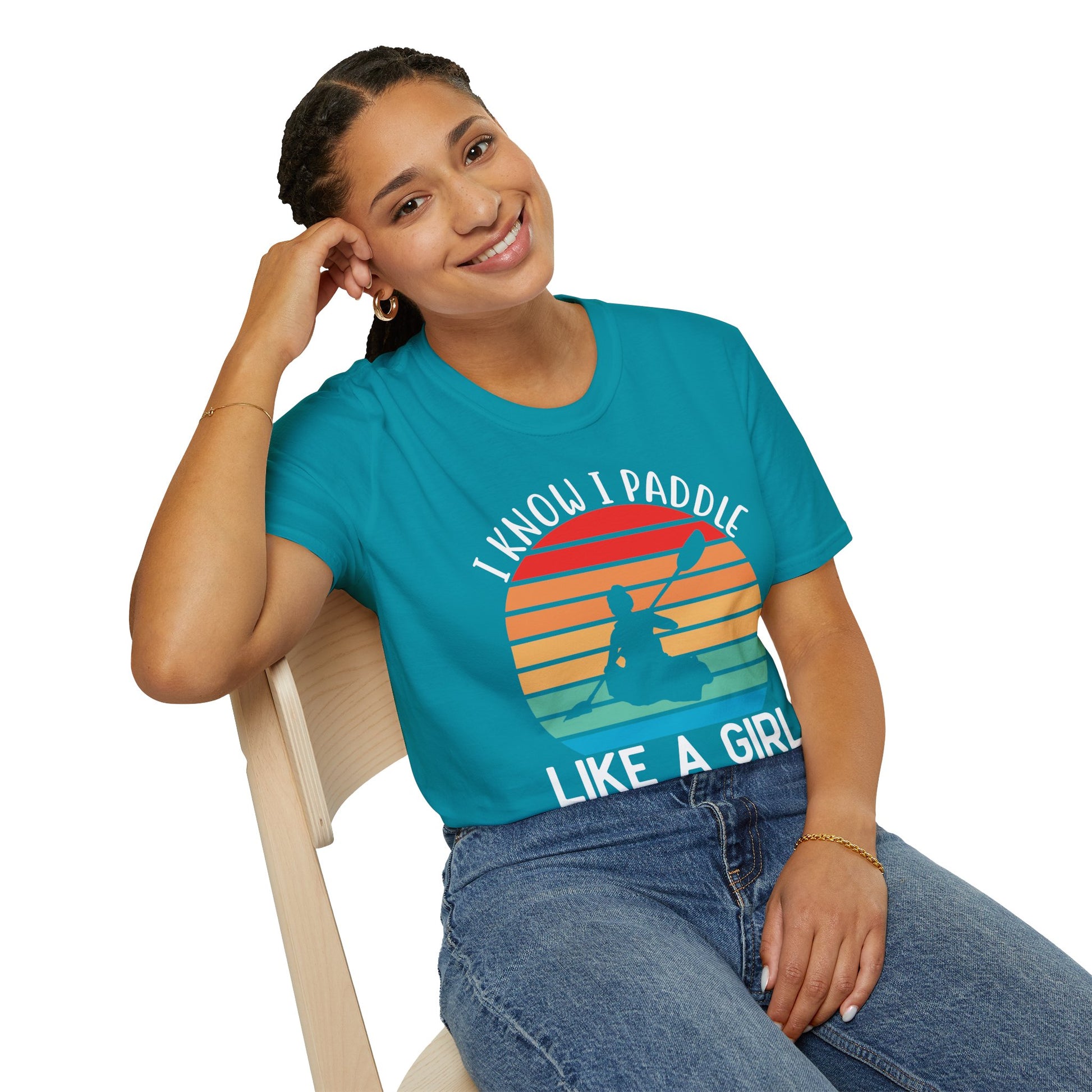 Paddle Like a Girl  - Unisex Softstyle T-Shirt 100% Cotton Graphic