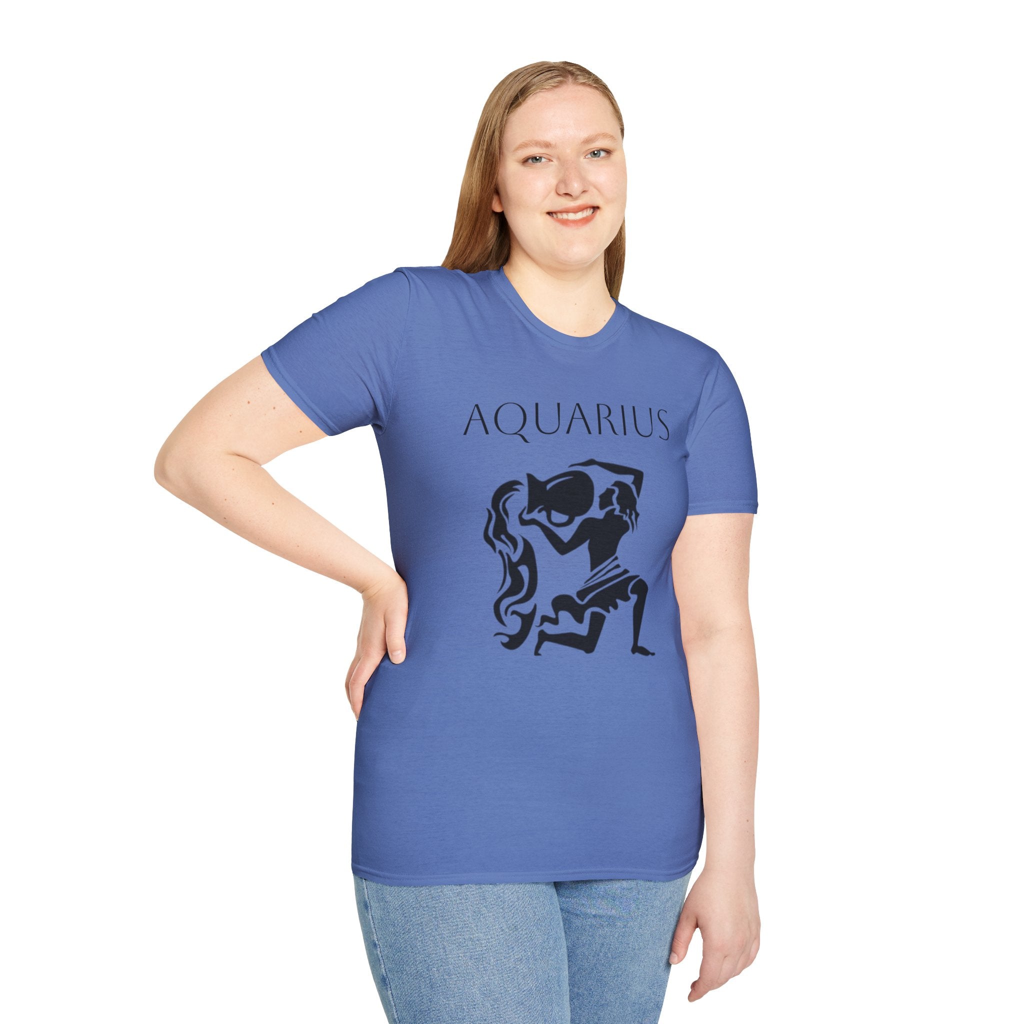 AQUARIUS - Unisex Softstyle T-Shirt 100% Cotton Graphic