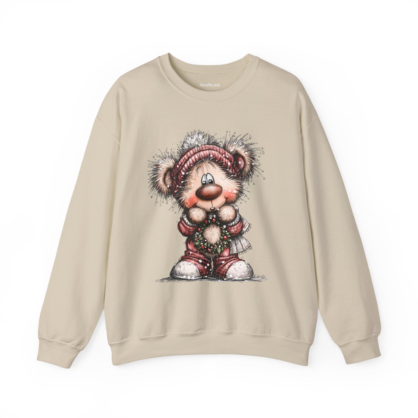 Whimsical Christmas Bear 01 Unisex Heavy Blend™ Crewneck Sweatshirt