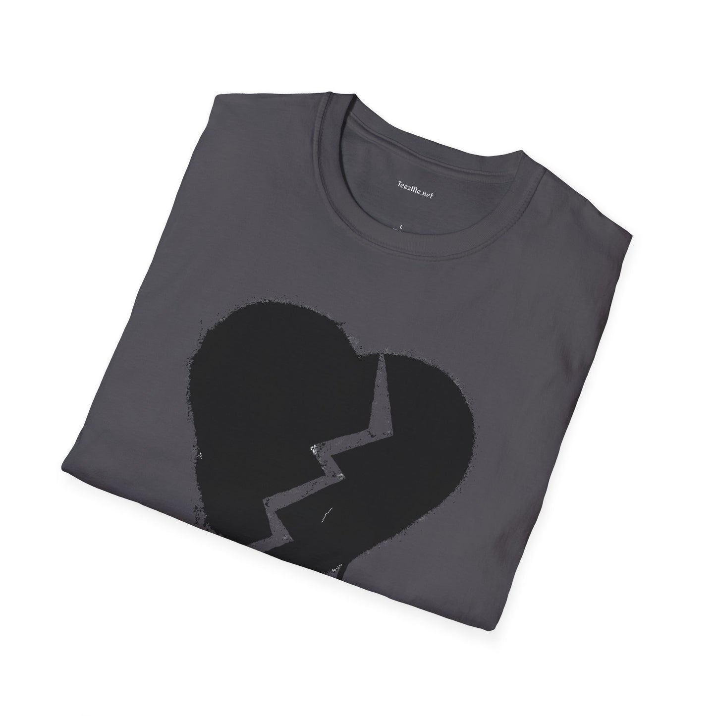 Broken Heart  - Unisex Softstyle T-Shirt 100% Cotton Graphic
