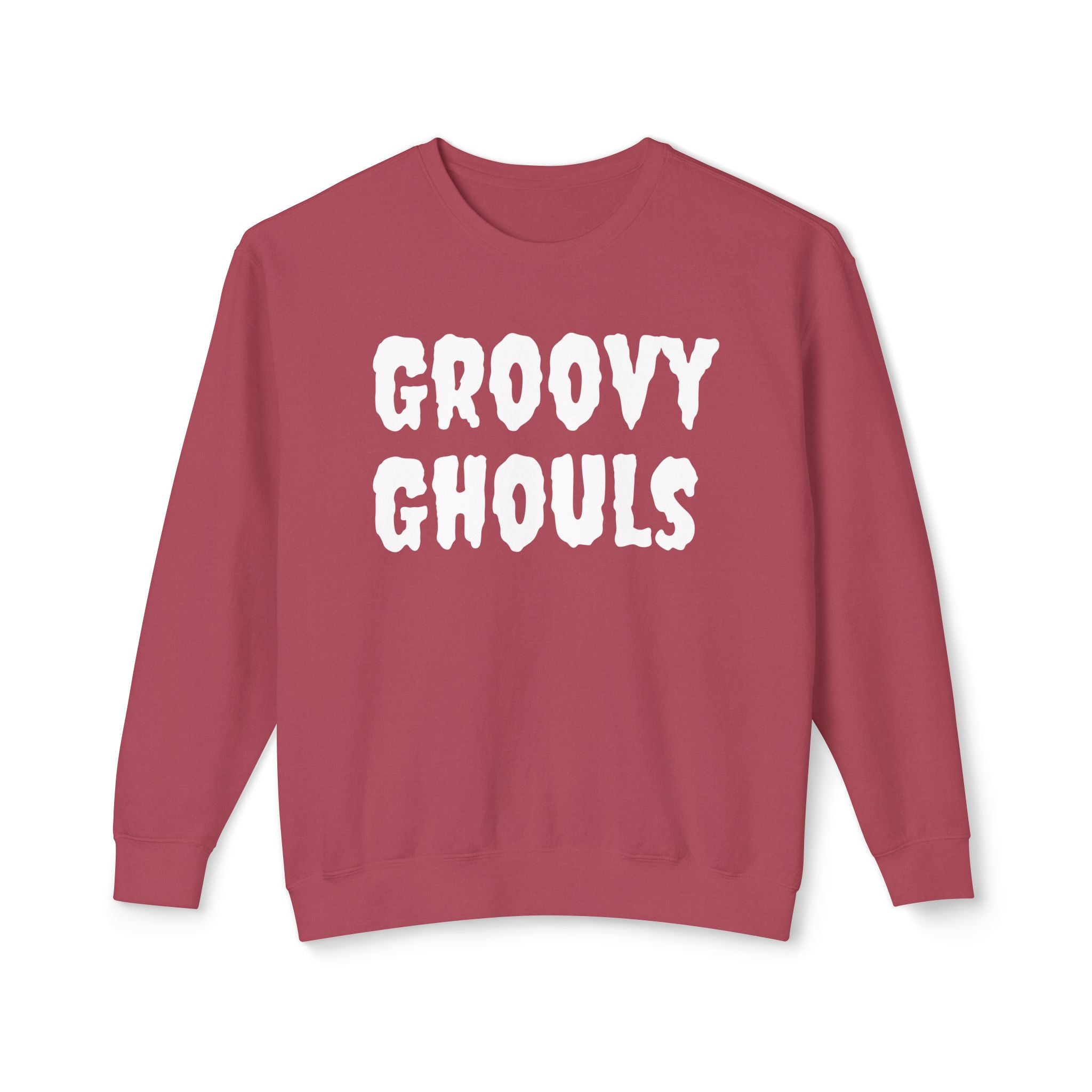 Groovy Ghouls - Unisex Lightweight Crewneck Sweatshirt