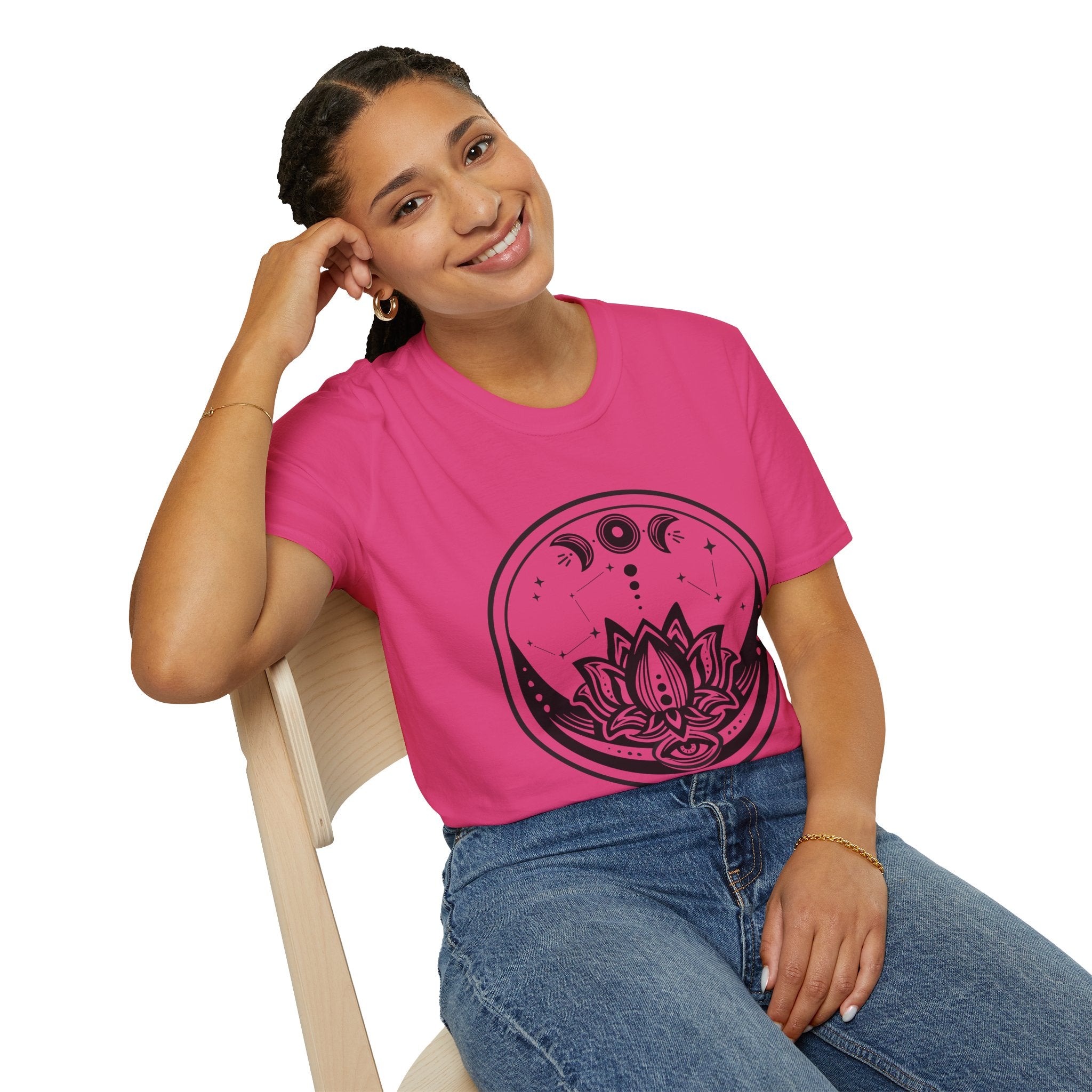 Moon Phase - Unisex Softstyle T-Shirt 100% Cotton Graphic
