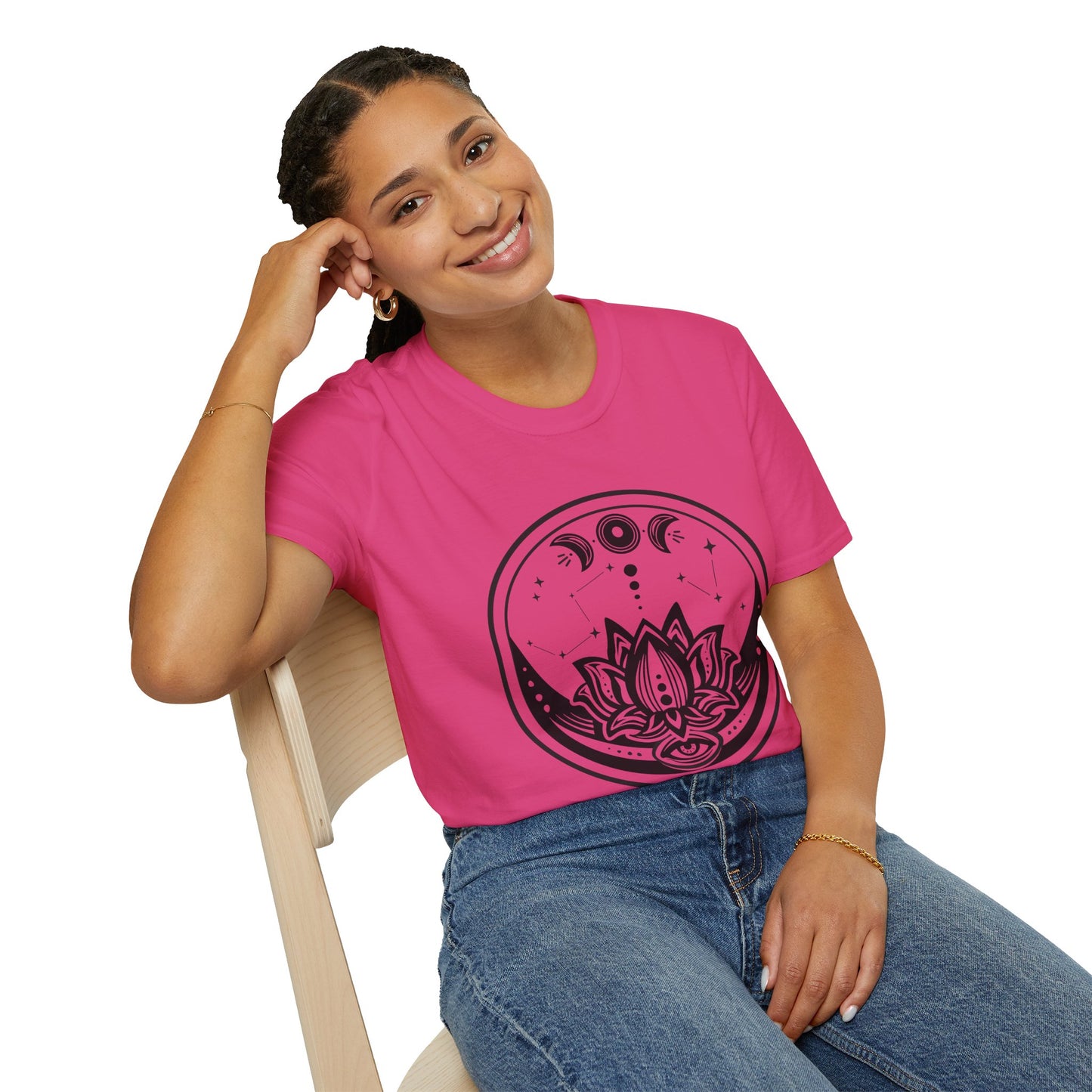 Moon Phase - Unisex Softstyle T-Shirt 100% Cotton Graphic