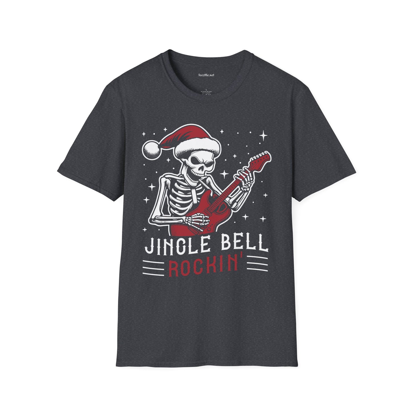 Jingle Bell Rockin' Unisex Softstyle T-Shirt 100% Cotton Graphic