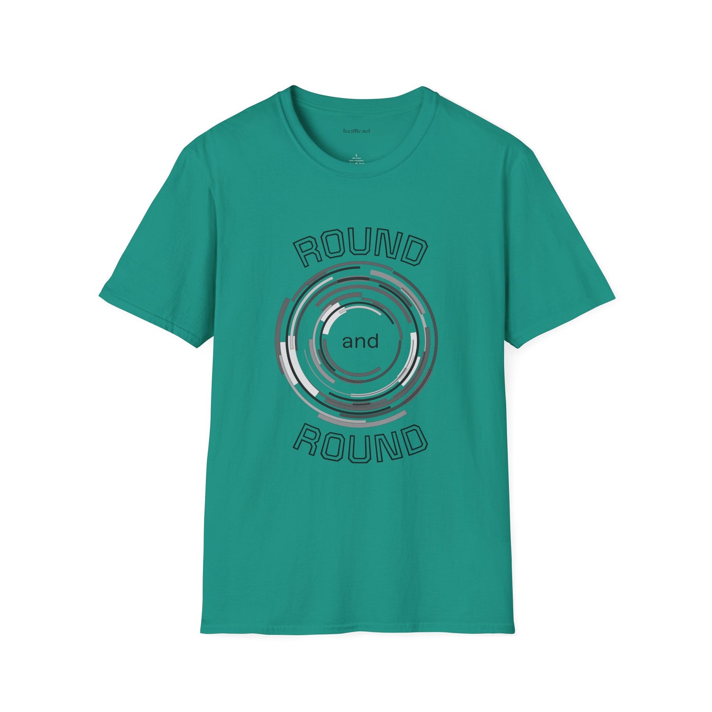 Round and Round - Unisex Softstyle T-Shirt 100% Cotton Graphic