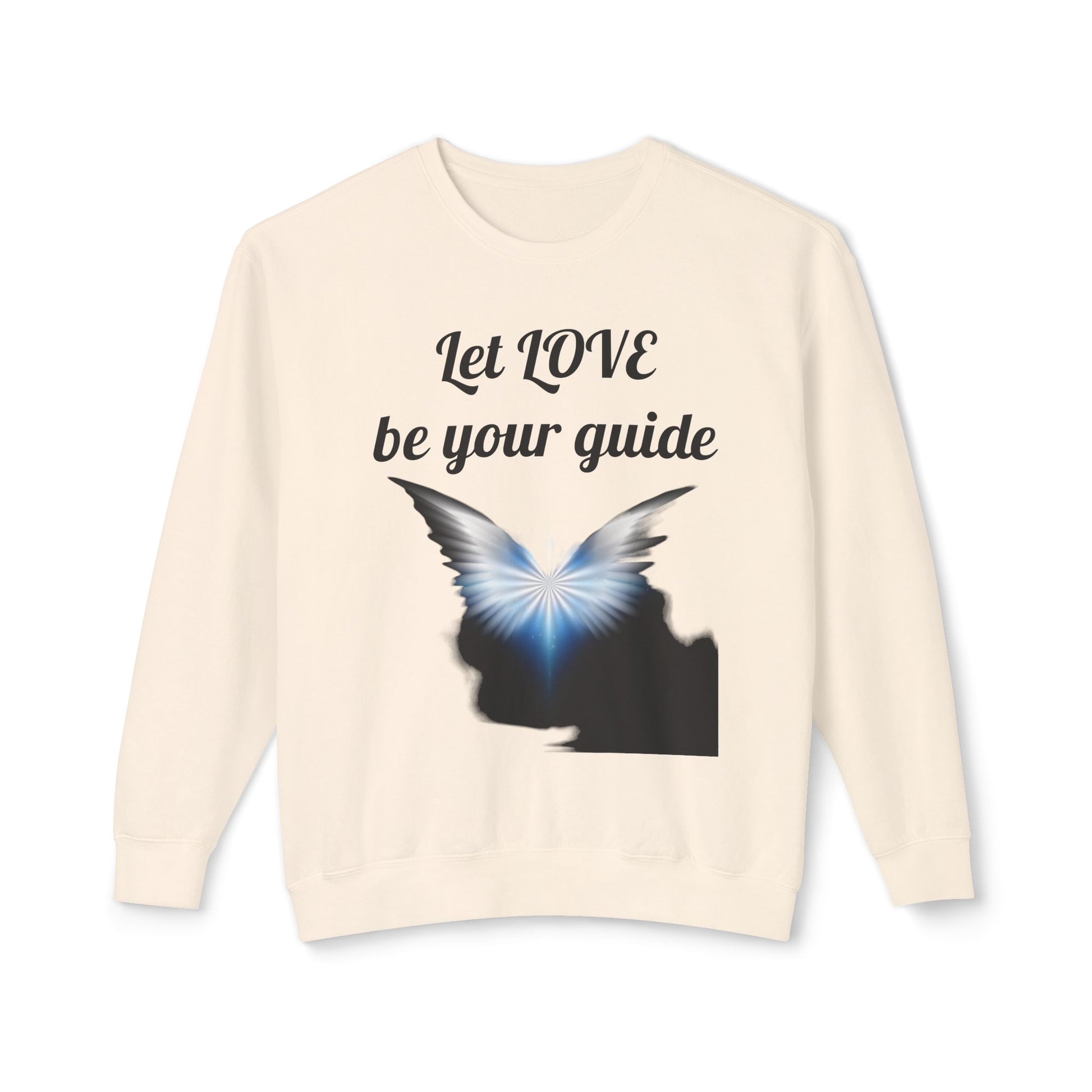 Let Love be your guide - Unisex Lightweight Crewneck Sweatshirt