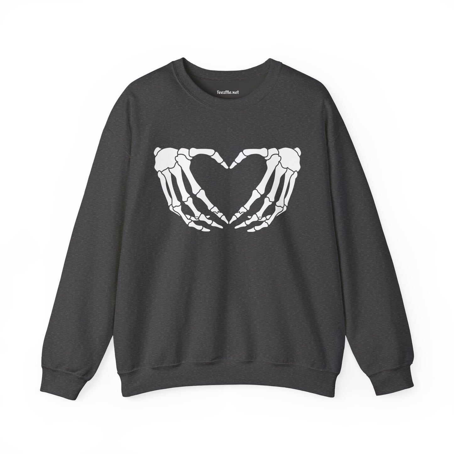 Skeleton Heart Hand Unisex Heavy Blend™ Crewneck Sweatshirt