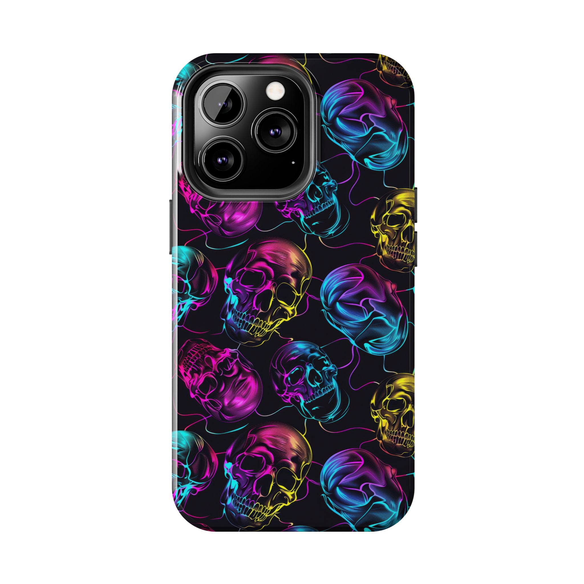Neon Skull Cell Phone Case Tough Phone Cases