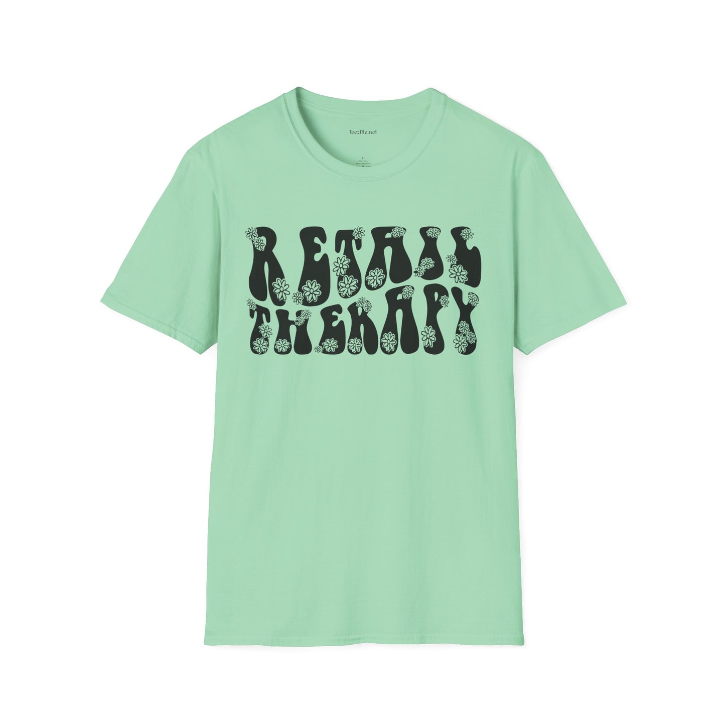 Retail Therapy Retro Unisex Softstyle T-Shirt 100% Cotton Graphic