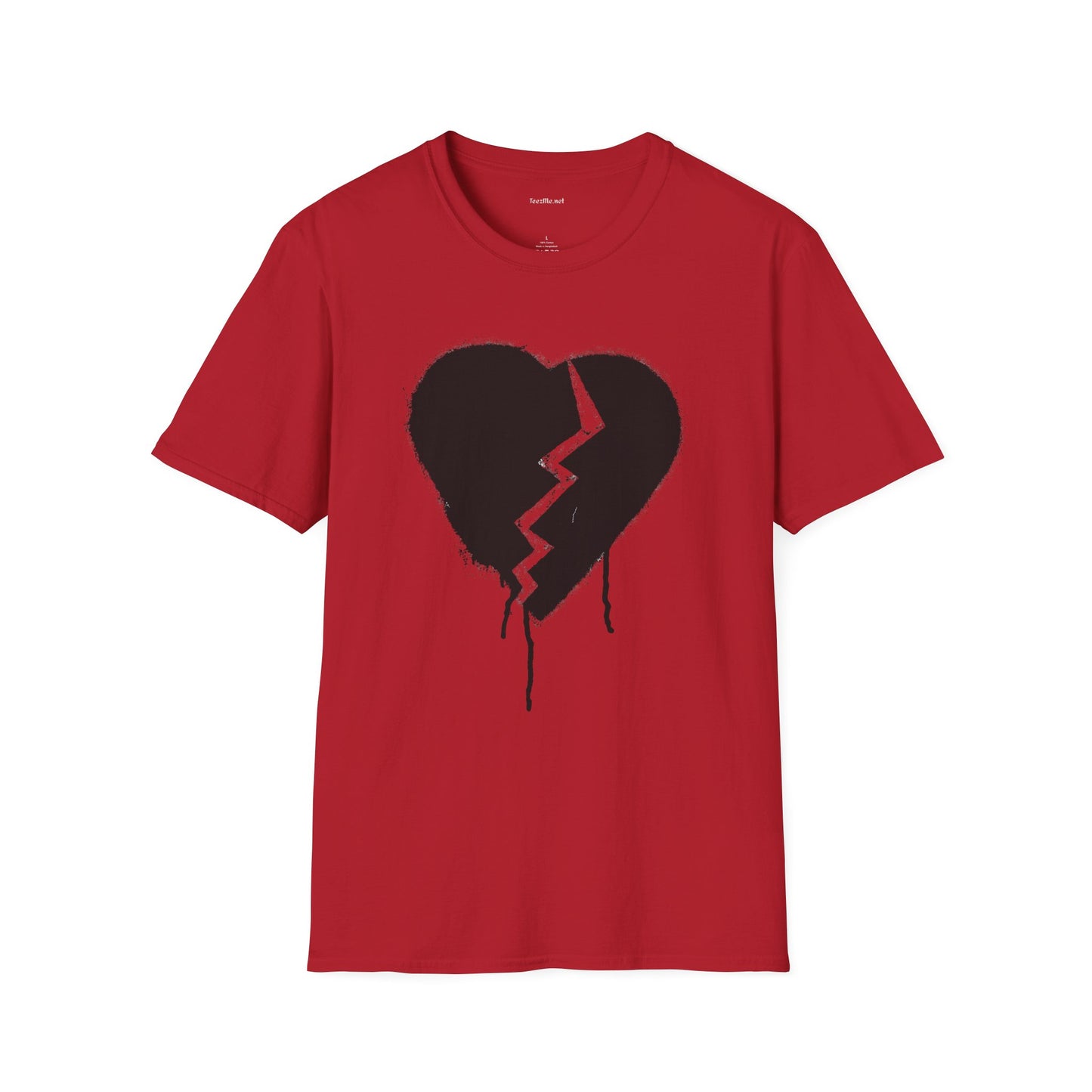 Broken Heart  - Unisex Softstyle T-Shirt 100% Cotton Graphic