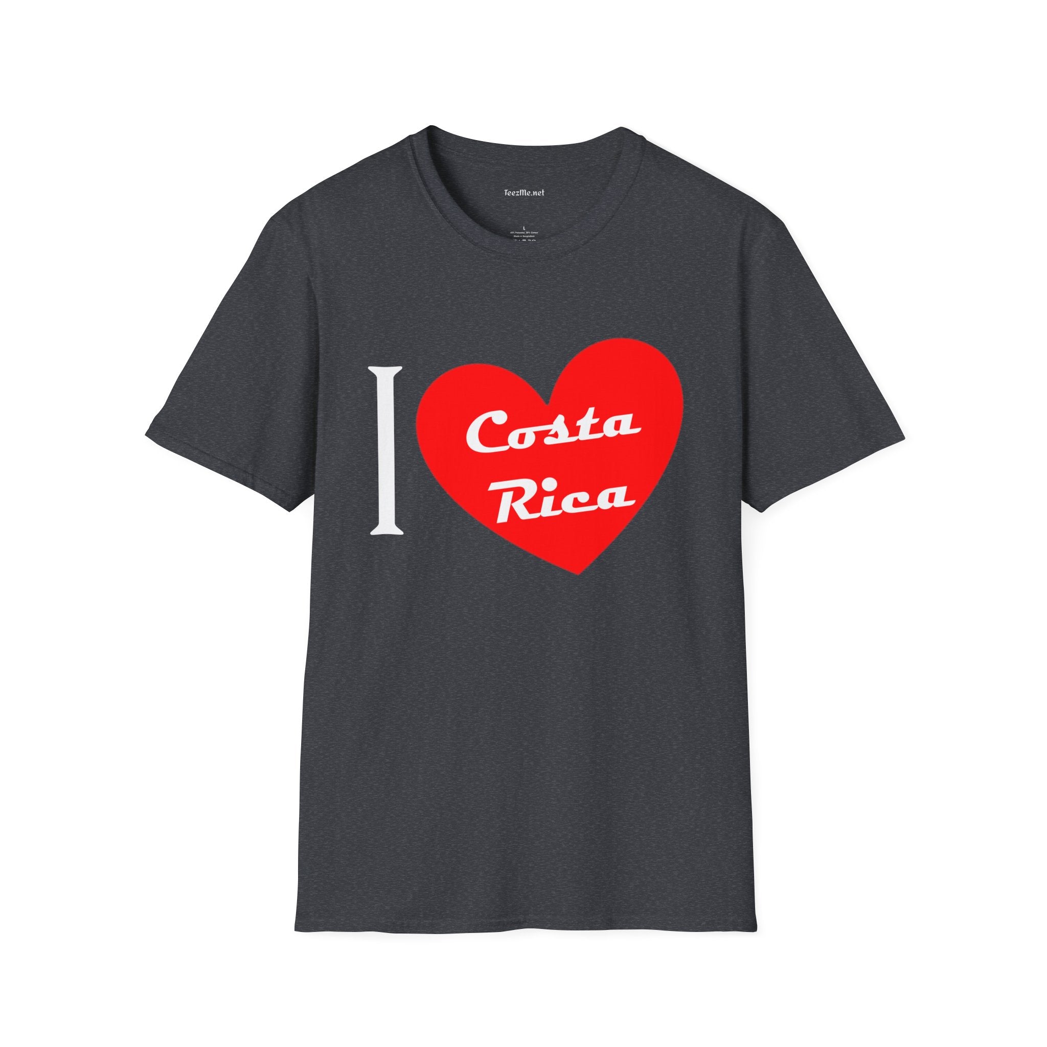 I Love Costa Rica Unisex Softstyle T-Shirt 100% Cotton