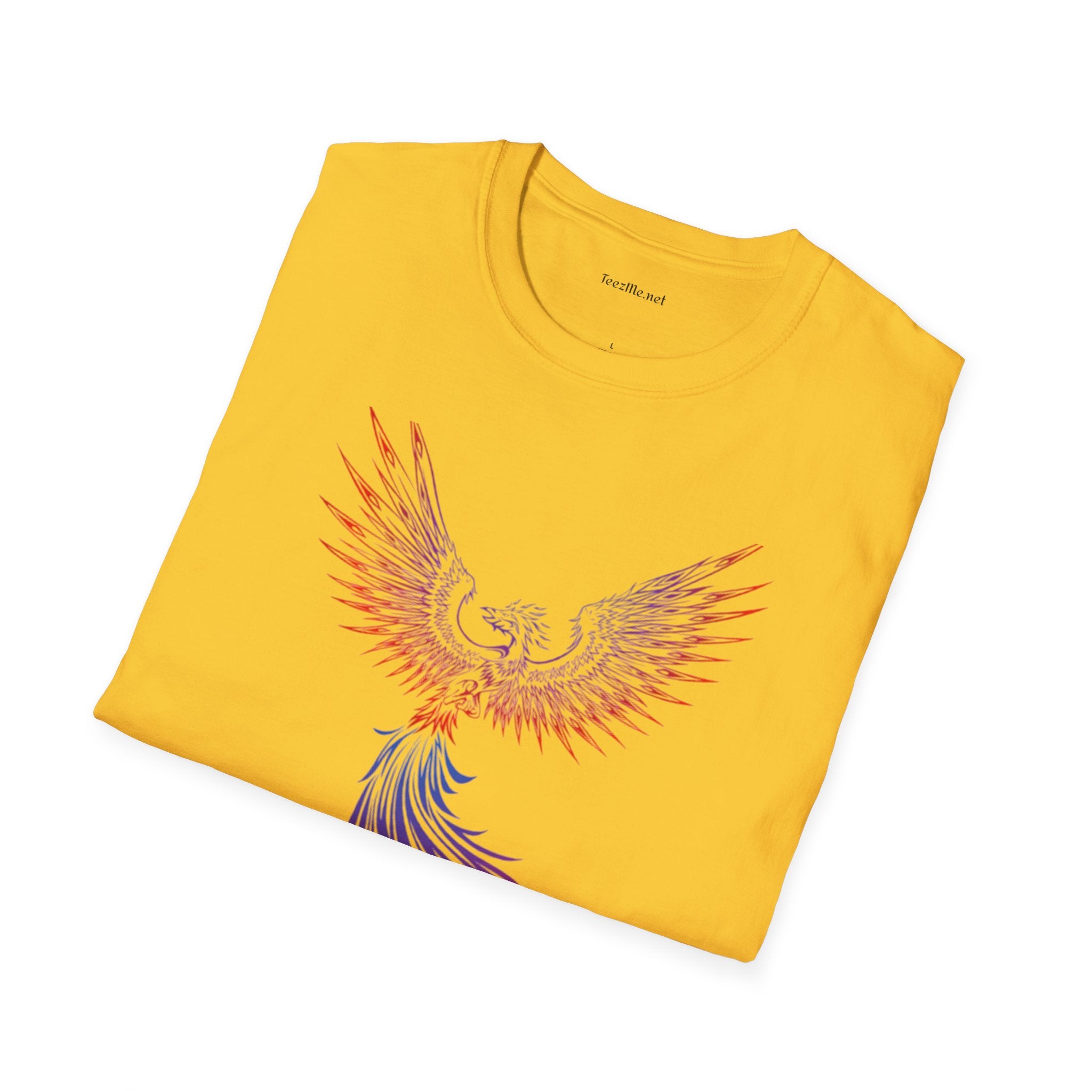 Phoenix rising (image)- Unisex Softstyle T-Shirt 100% Cotton Graphic