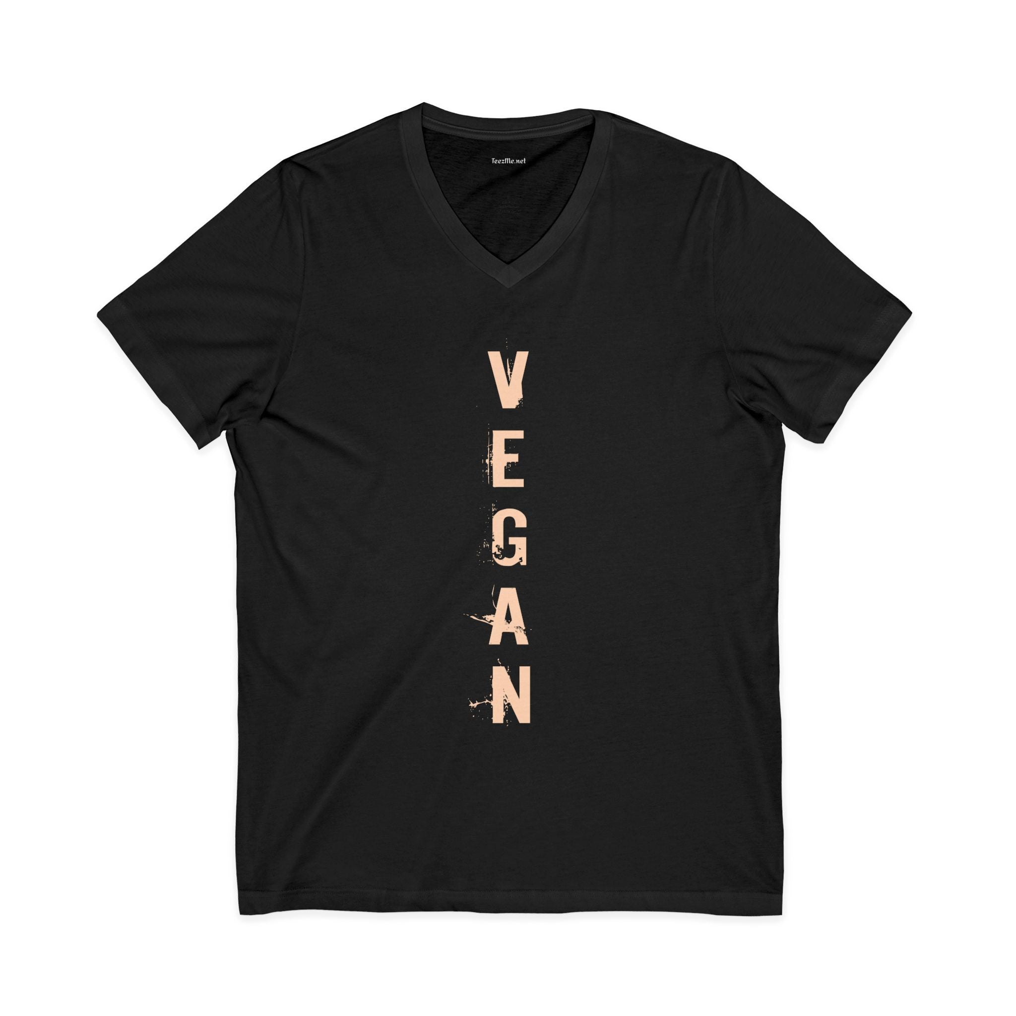 VEGAN Unisex Jersey Short Sleeve V-Neck Tee
