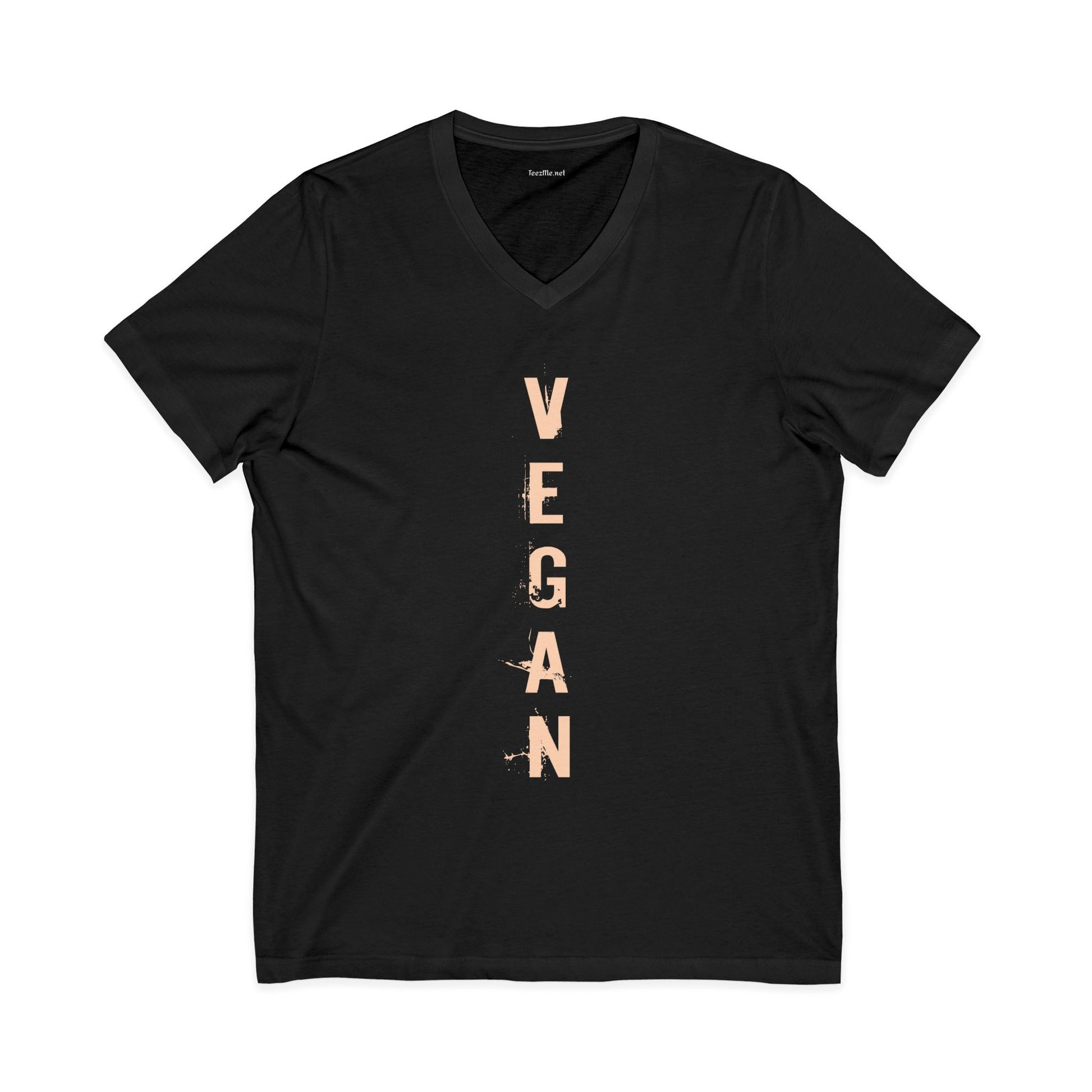 VEGAN Unisex Jersey Short Sleeve V-Neck Tee