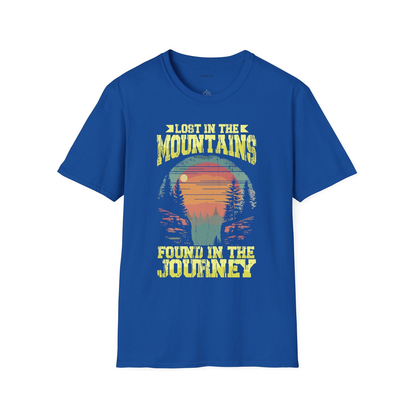 Lost in the Mountain - Unisex Softstyle T-Shirt 100% Cotton Graphic