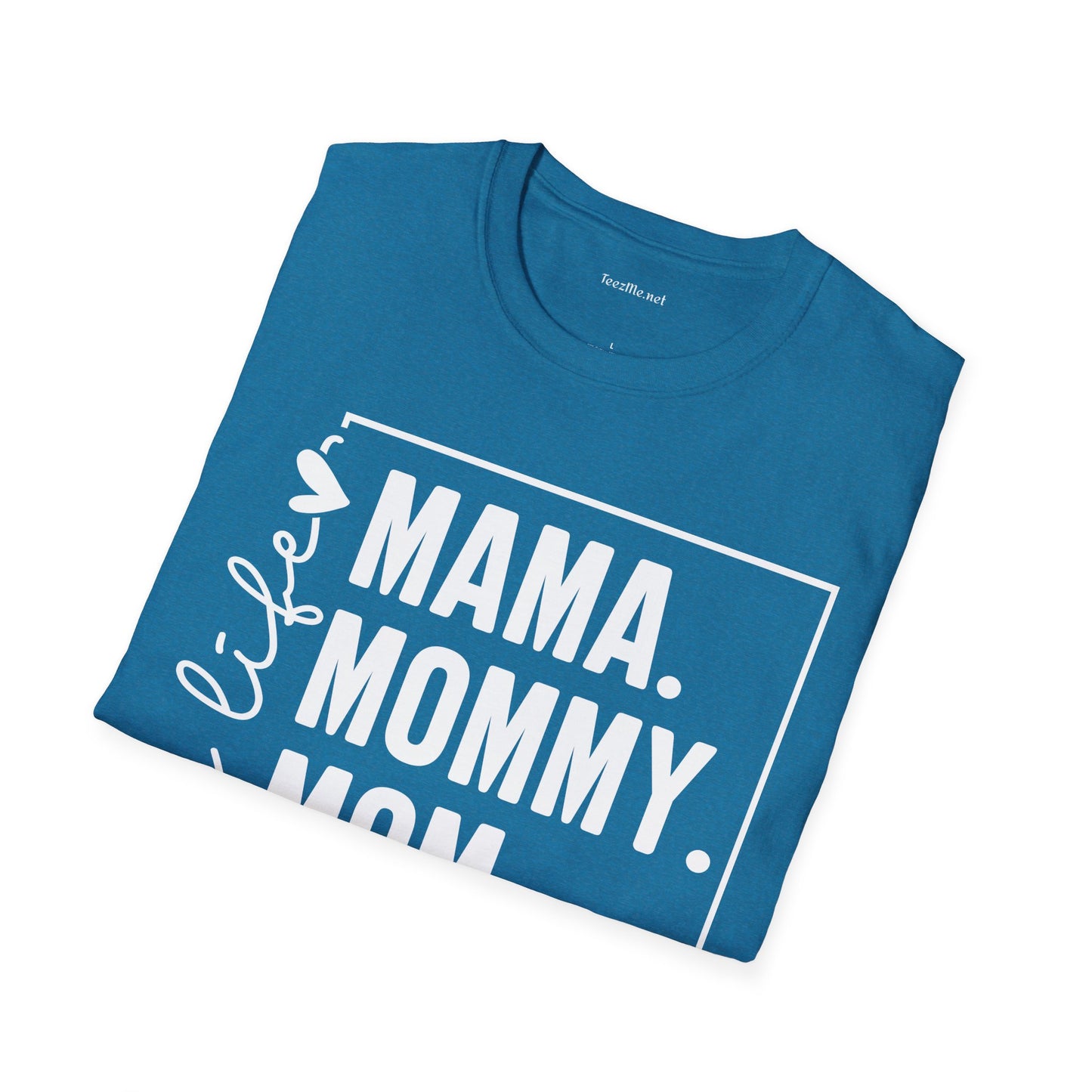Mom Life Bruh Unisex Softstyle T-Shirt 100% Cotton Graphic