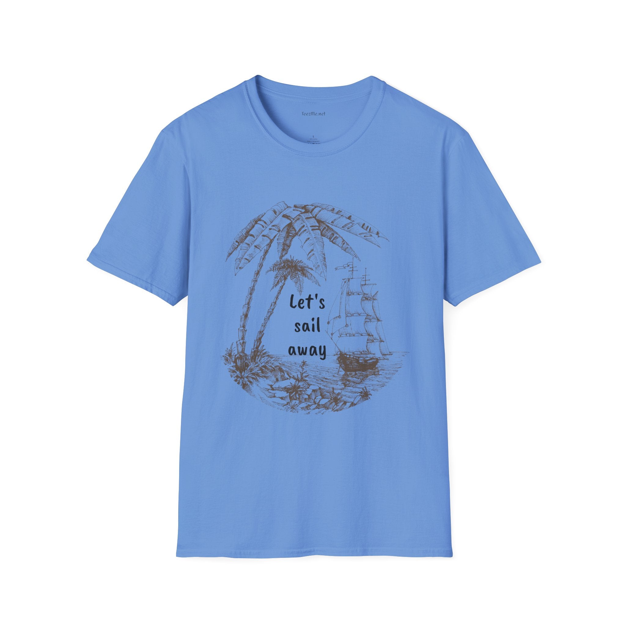 Let's sail away - Unisex Softstyle T-Shirt 100% Cotton Graphic