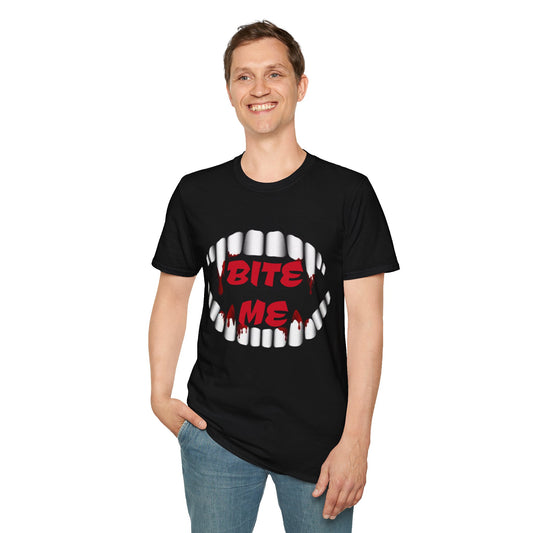 Bite Me - Unisex Softstyle T-Shirt 100% Cotton Graphic