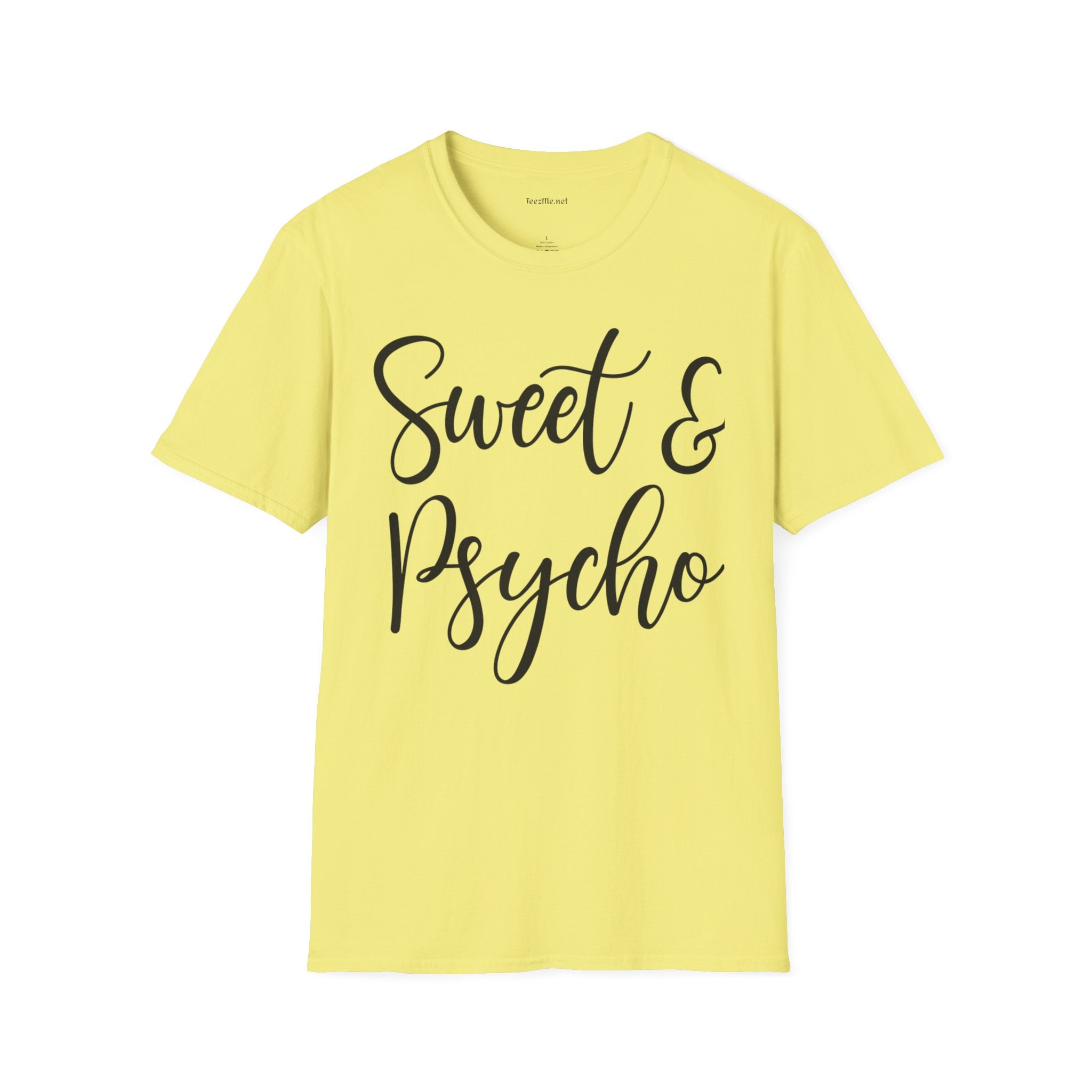 Sweet & Psycho Unisex Softstyle T-Shirt 100% Cotton