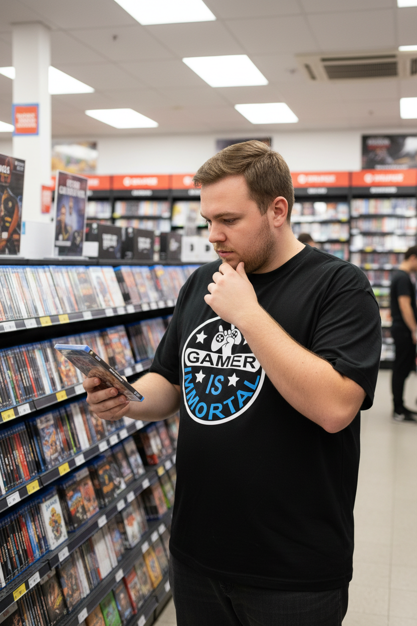 Gamer is Immortal Unisex Oversized Boxy Tee