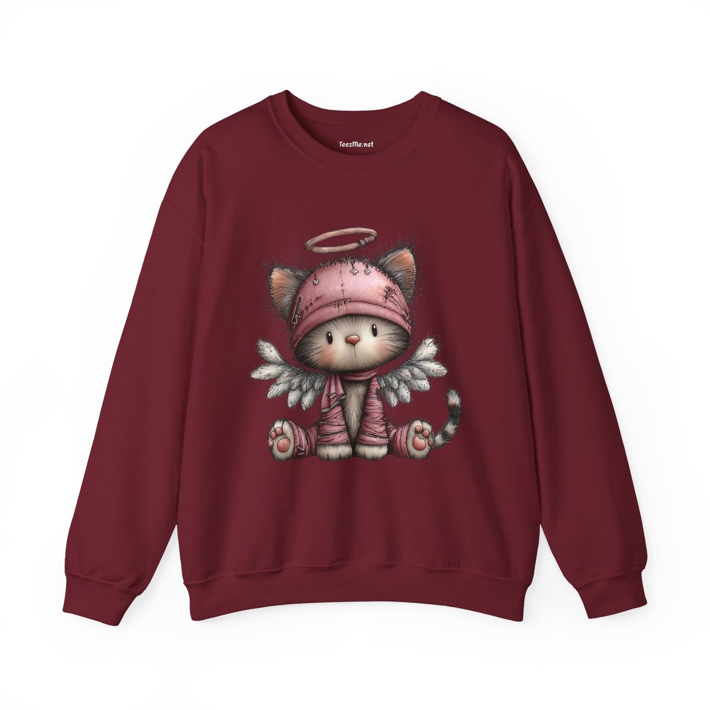 Whimsical Holiday Cat 03 Unisex Heavy Blend™ Crewneck Sweatshirt