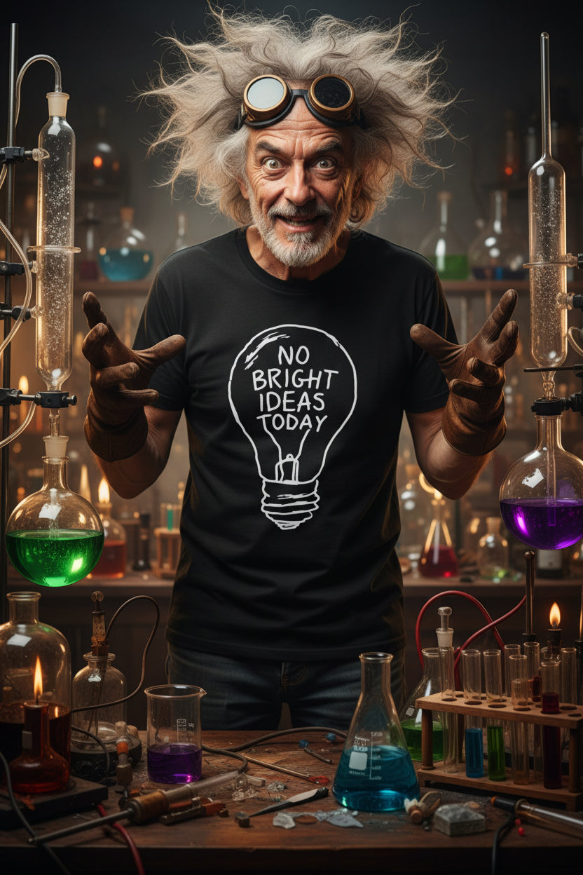 No Bright Ideas Today Unisex Softstyle T-Shirt 100% Cotton Graphic
