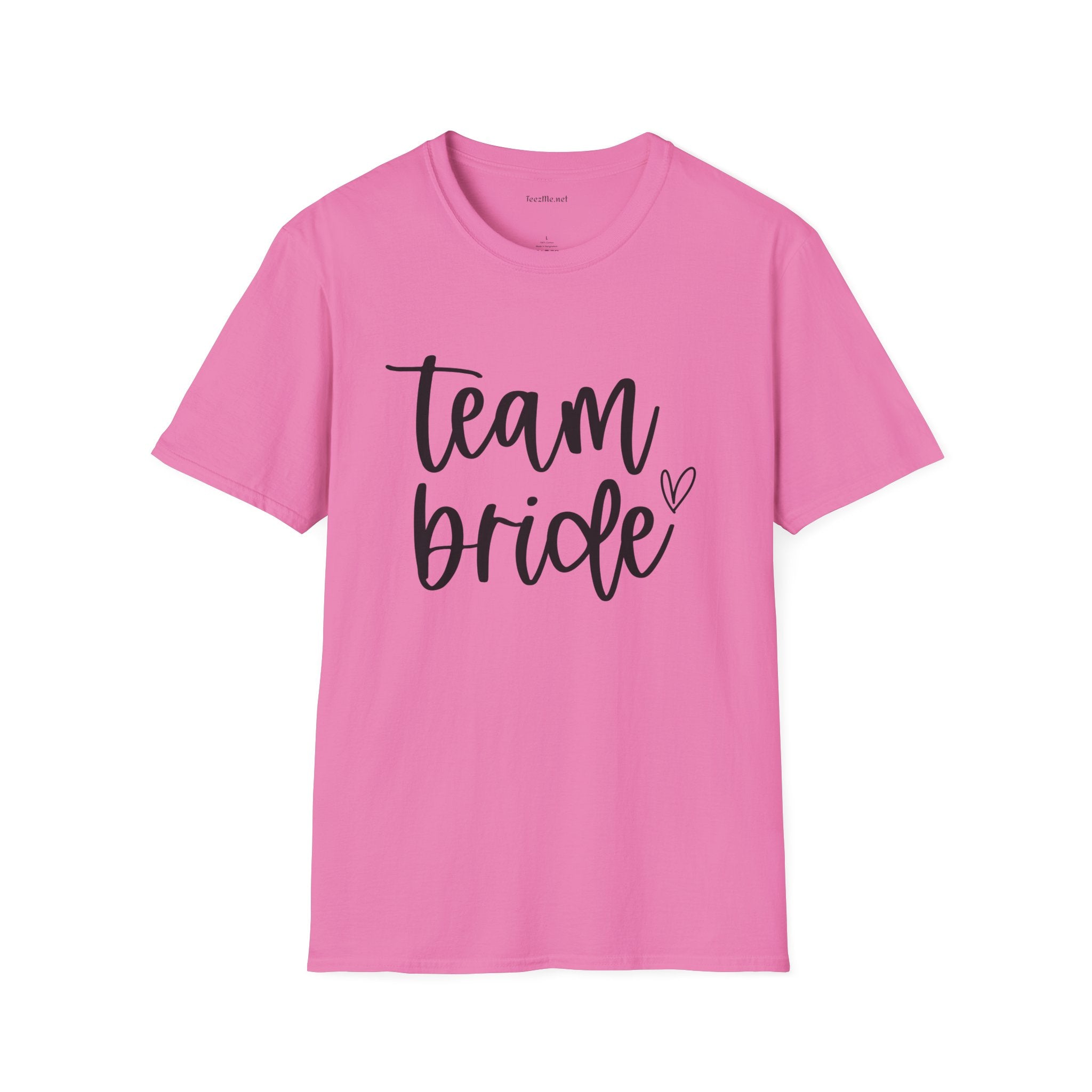 Team Bride Unisex Softstyle T-Shirt 100% Cotton Graphic Bridal Party