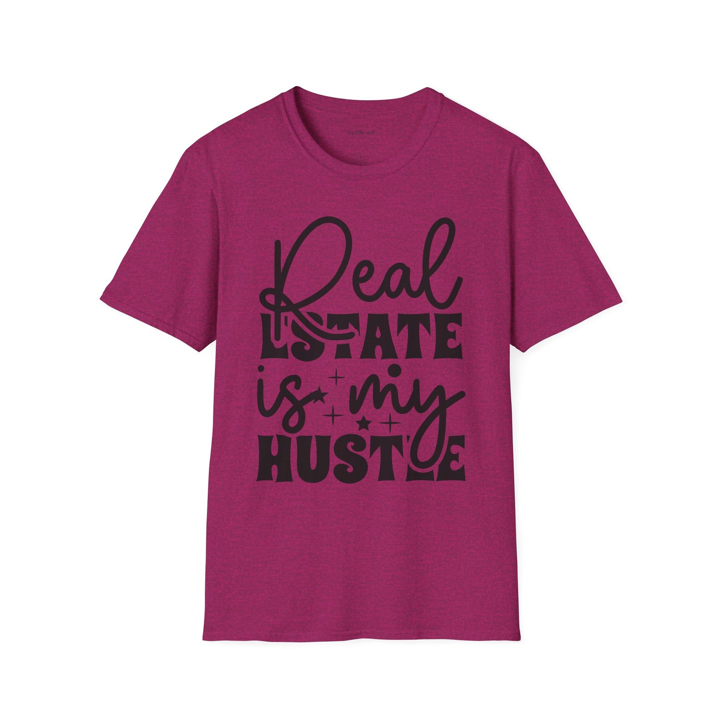 Real Estate is my Hustle Unisex Soft Style T-Shirt 100% Cotton Graphic